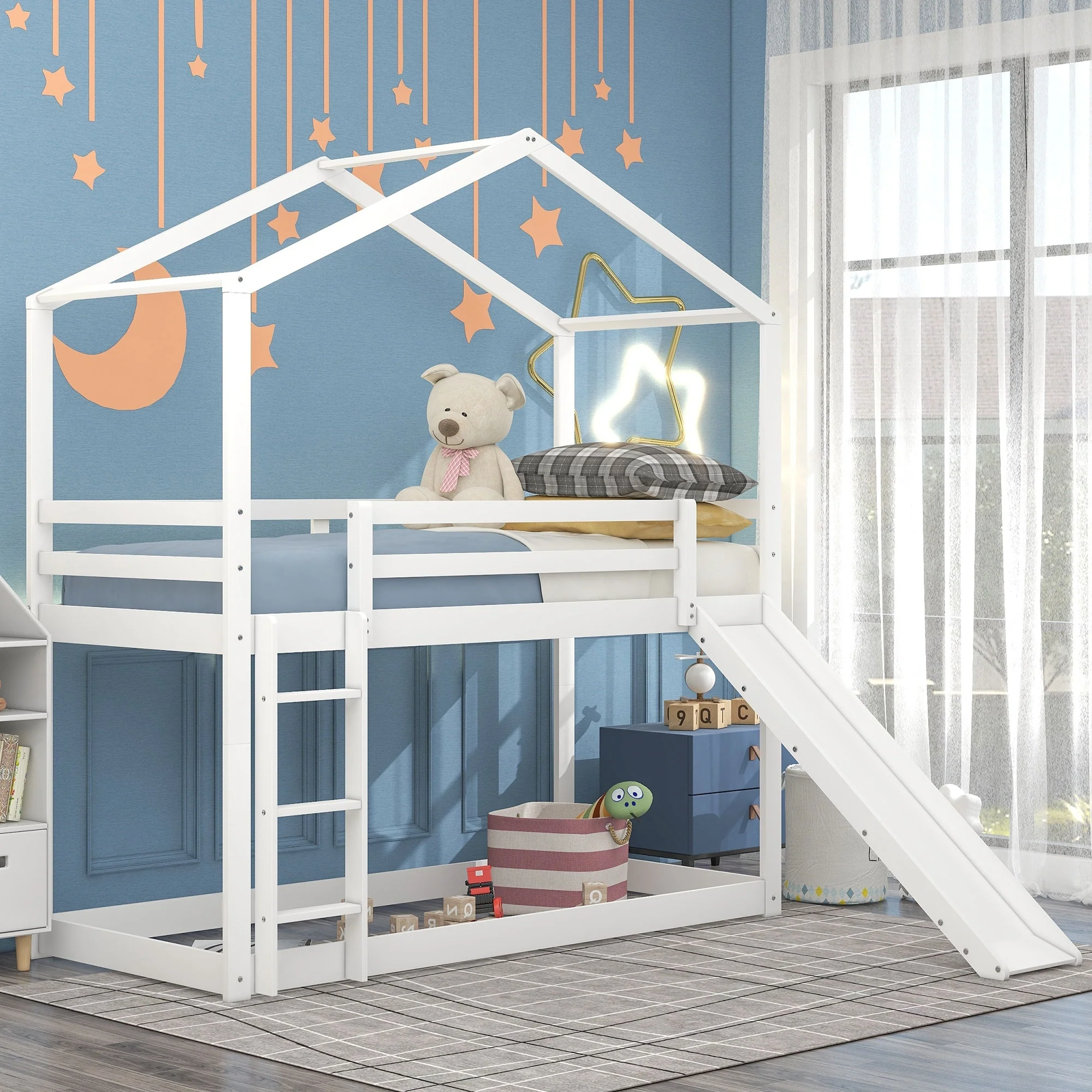 Over Bunk Bed with Roof