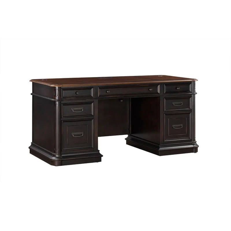 Roanoke Black Executive Desk