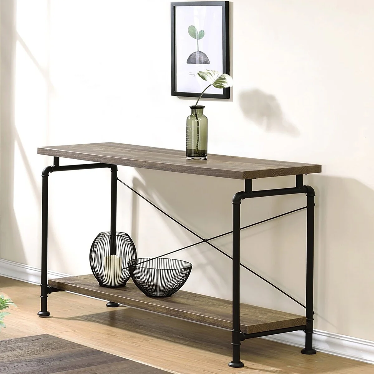 Adelaida Shelf Storage Sofa Table