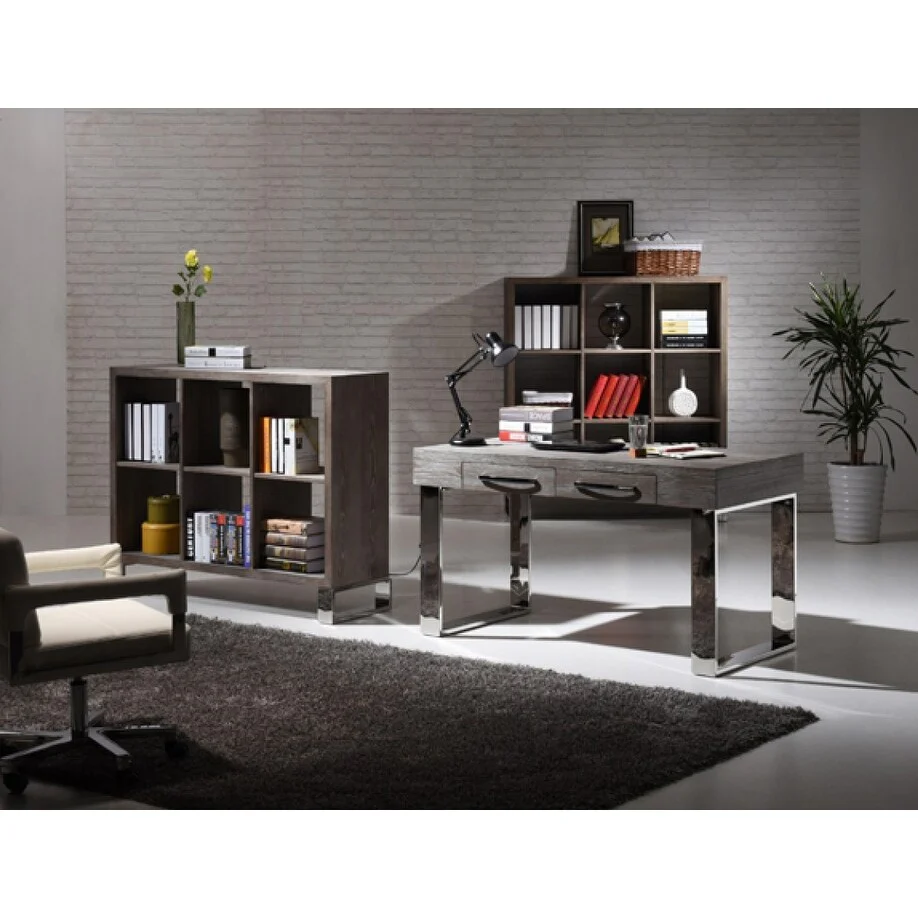 Modrest Lola Modern Grey Elm Desk