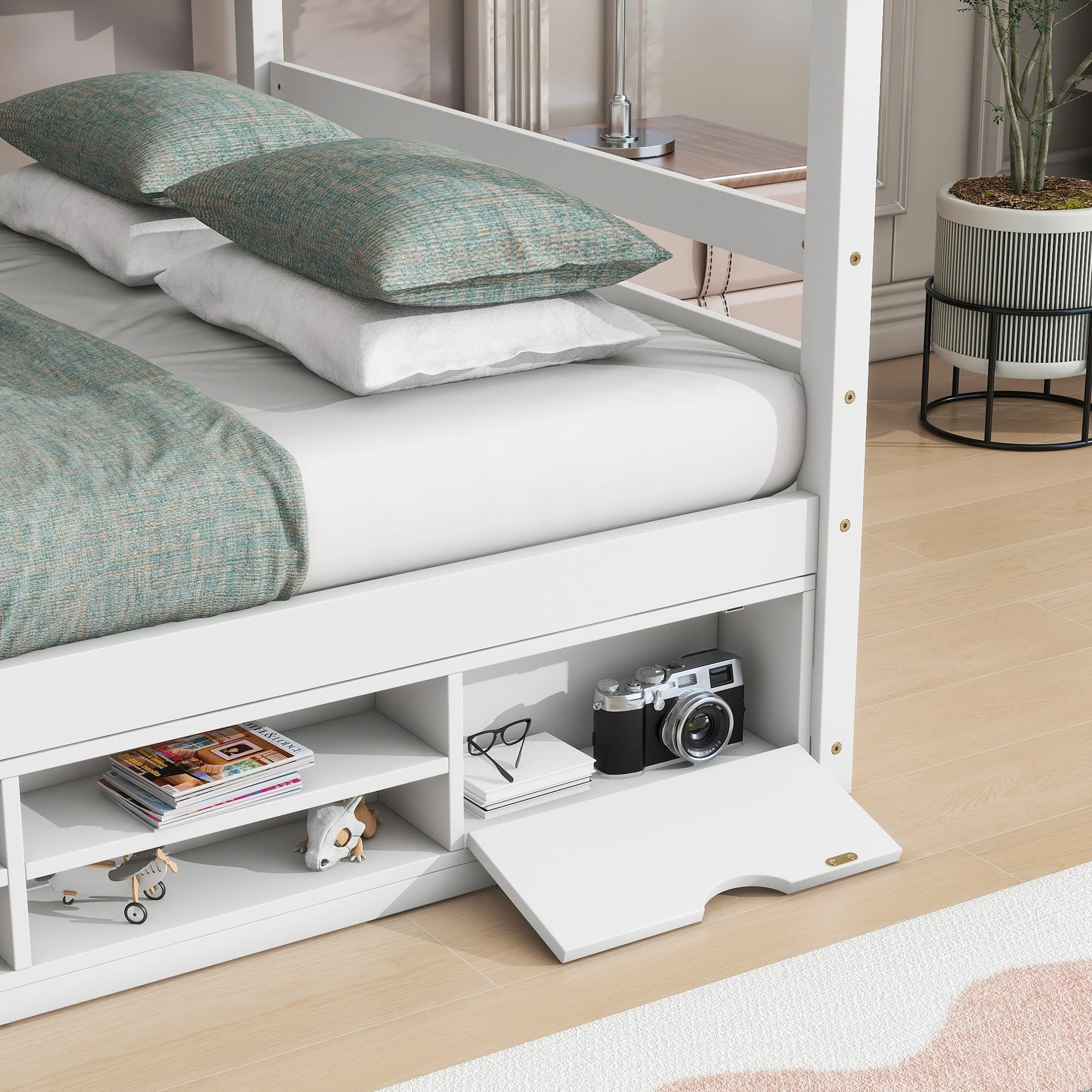 House Bed with Roof Frame