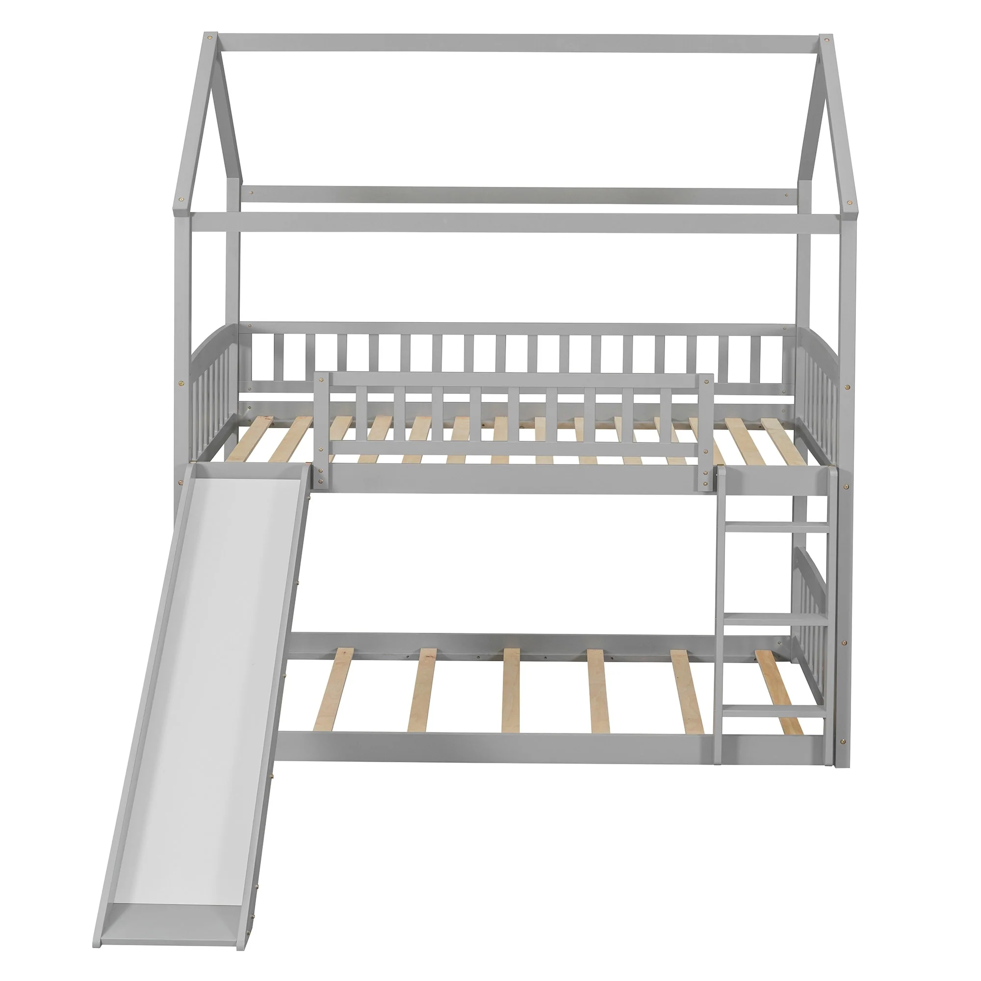 Over Bunk Bed with Slide