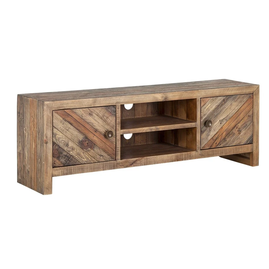 Hayes Wood TV Console in Wheat