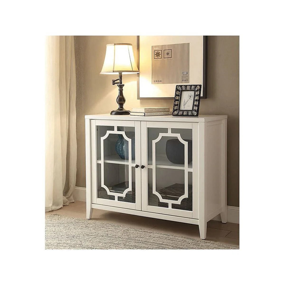 Ceara Console Table in White