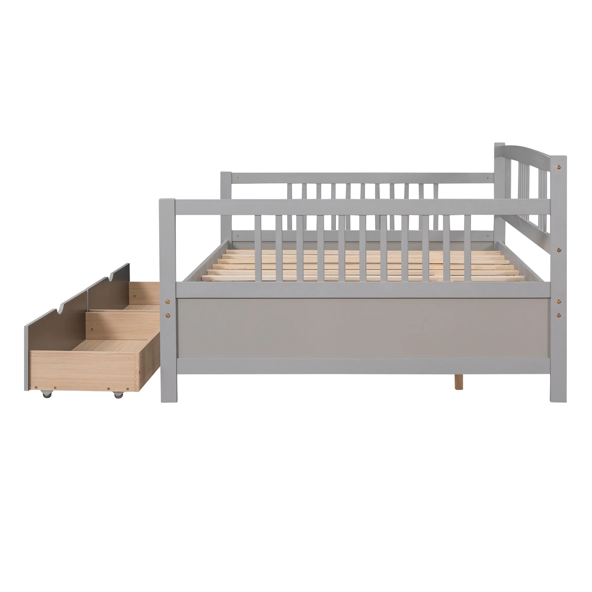Daybed Wood Bed with Two Drawers