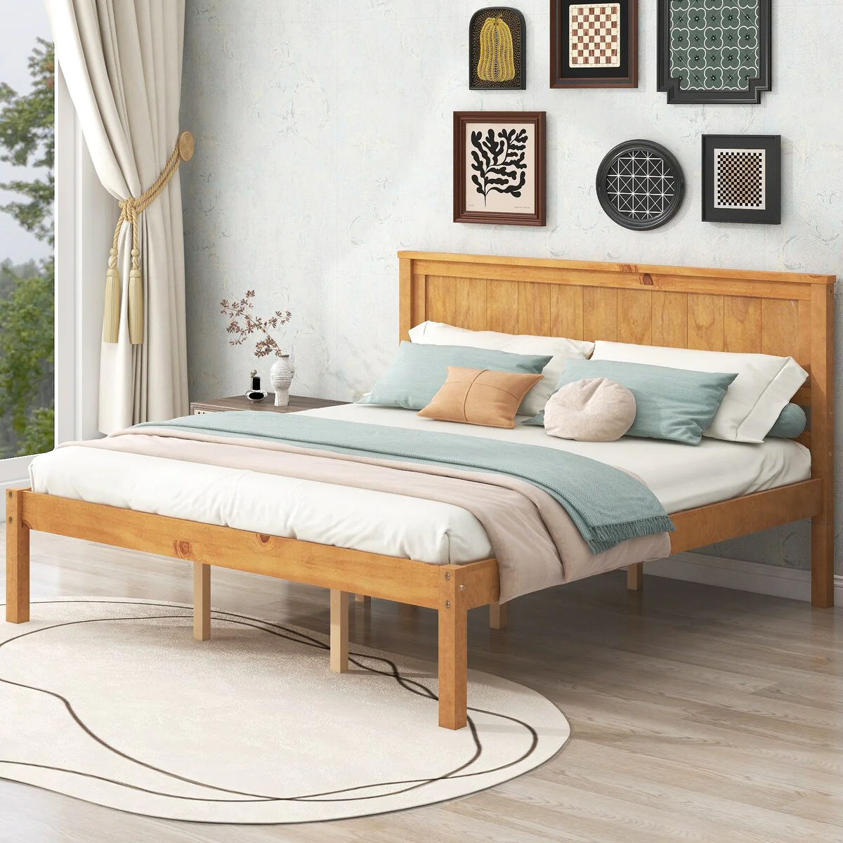 Platform Bed Frame with Headboard