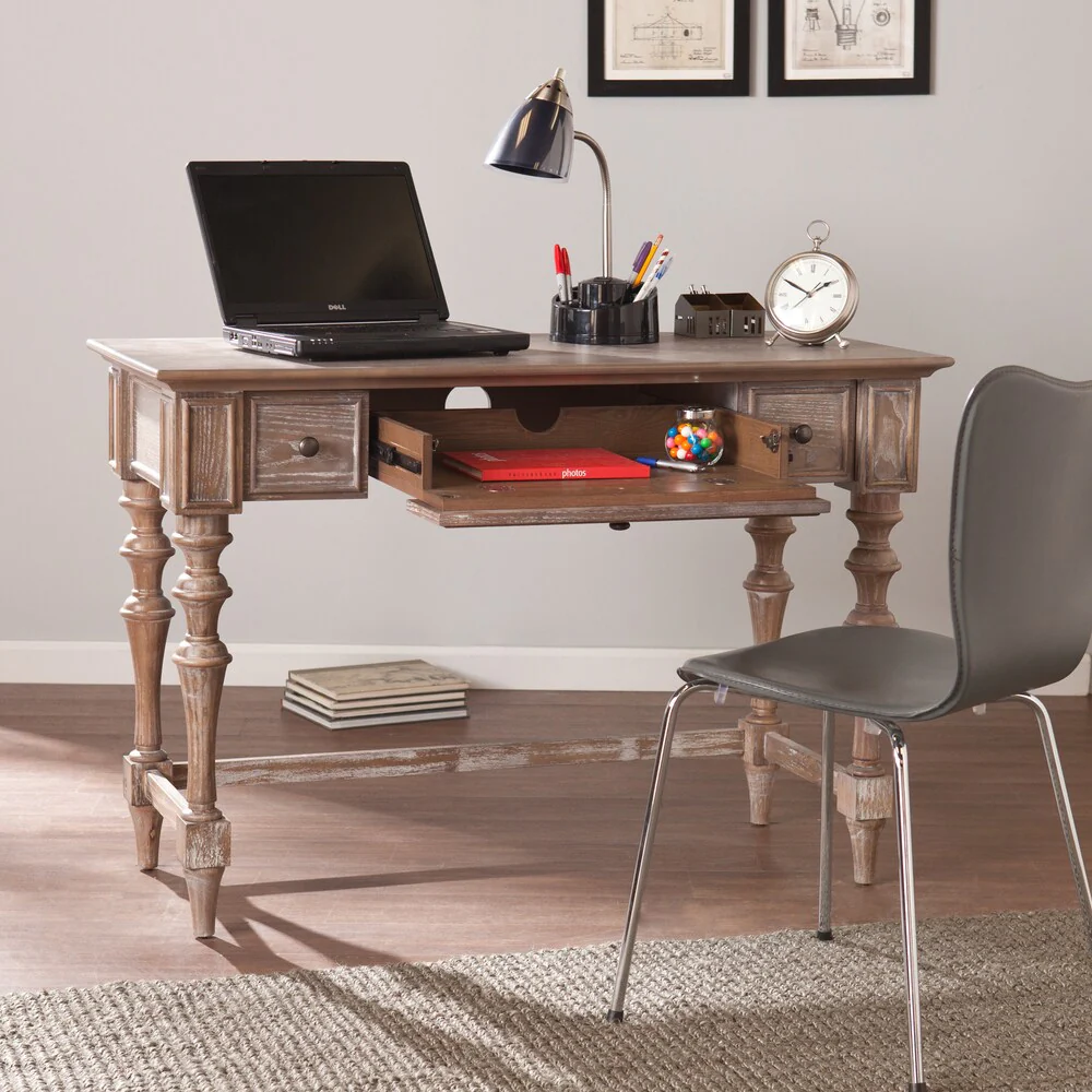SEI Furniture Laura Turned-Leg Desk