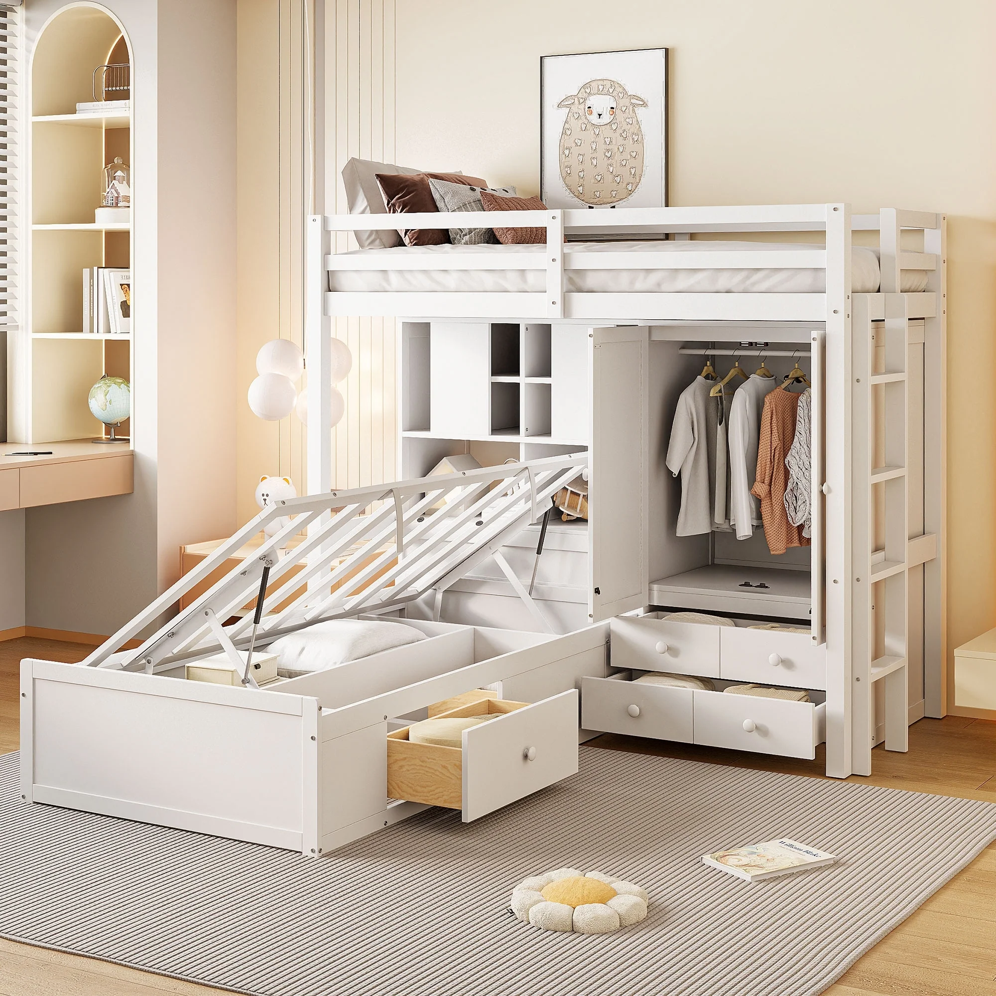 Bunk Bed with Drawers