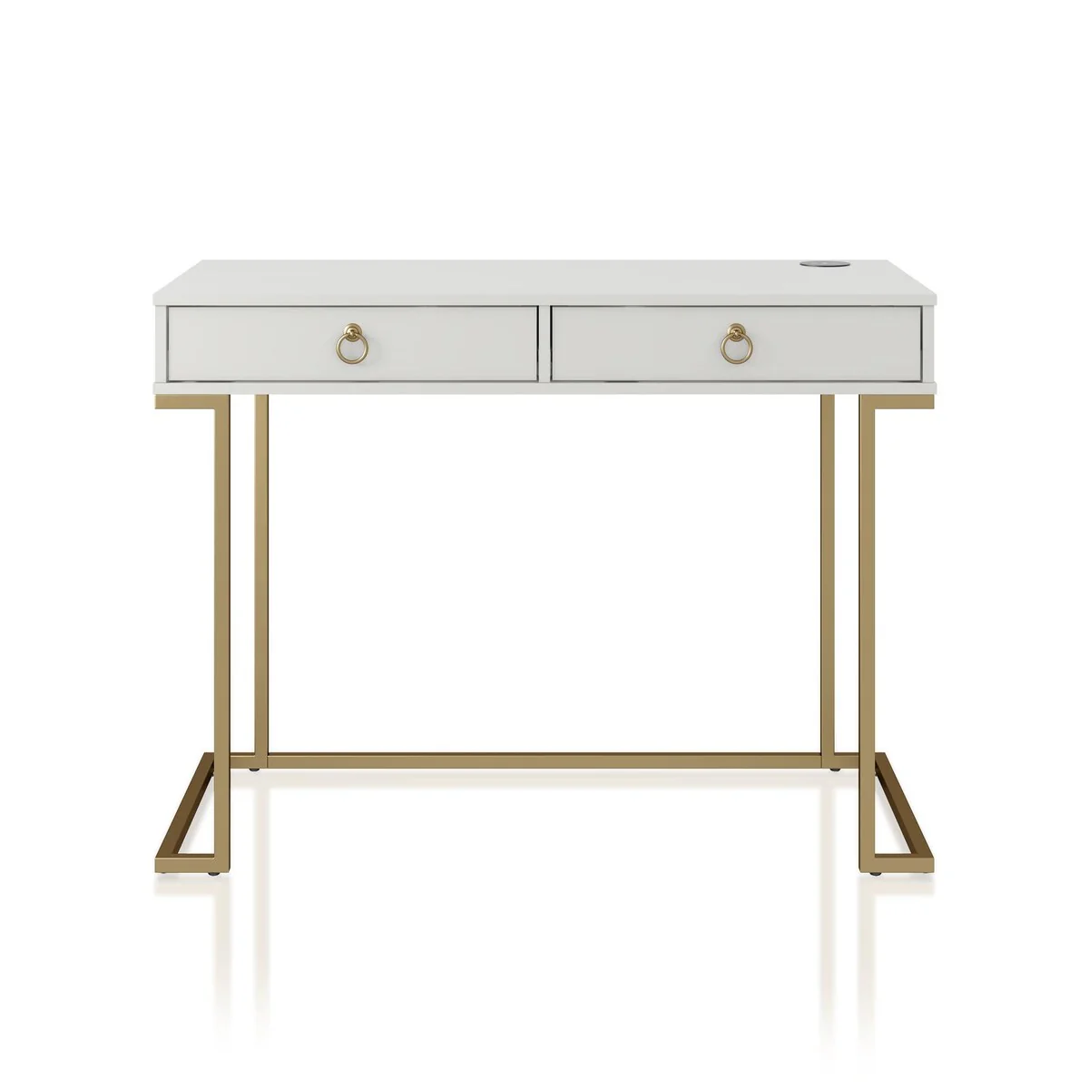 Camila Writing Desk, White