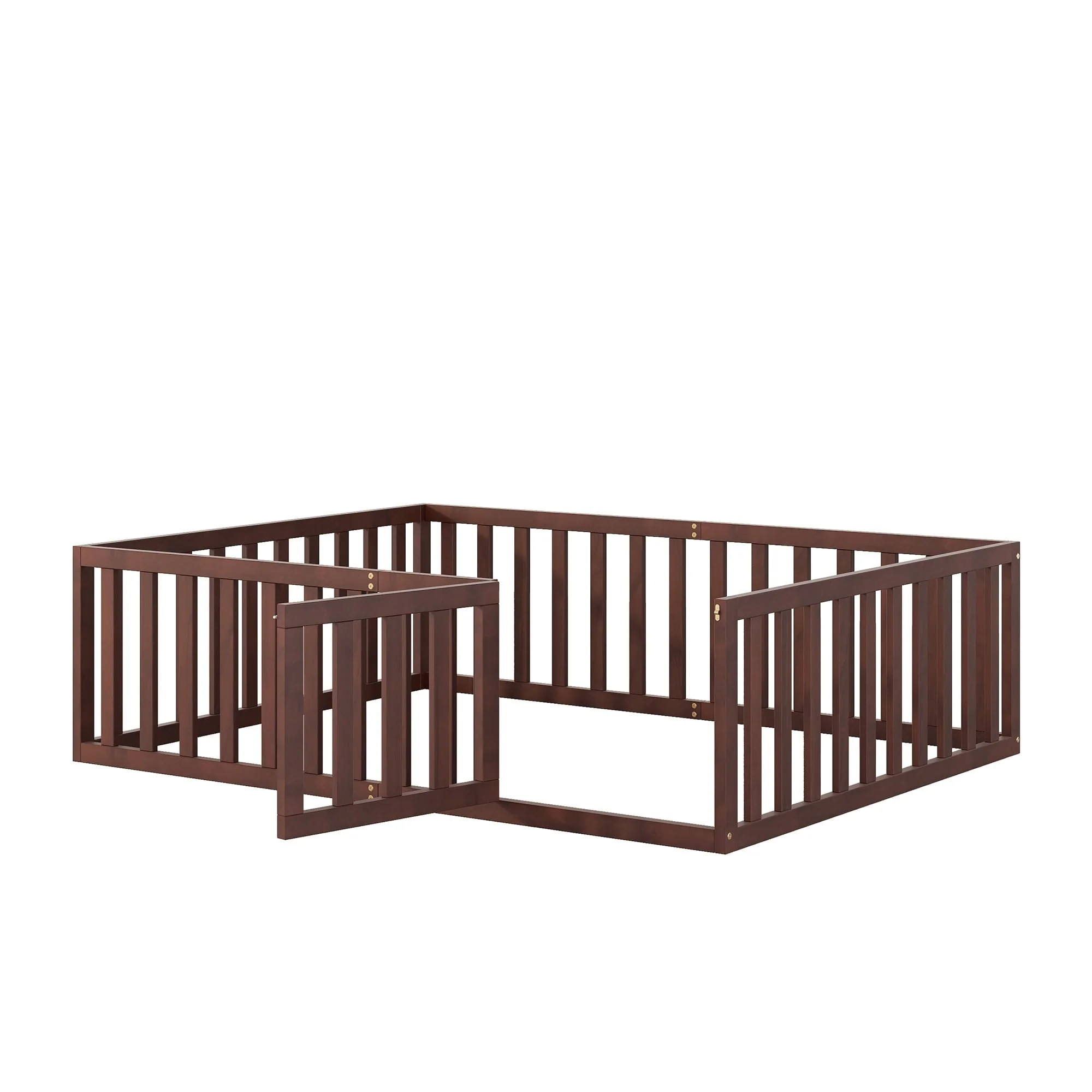 Wood Daybed Frame with Fence