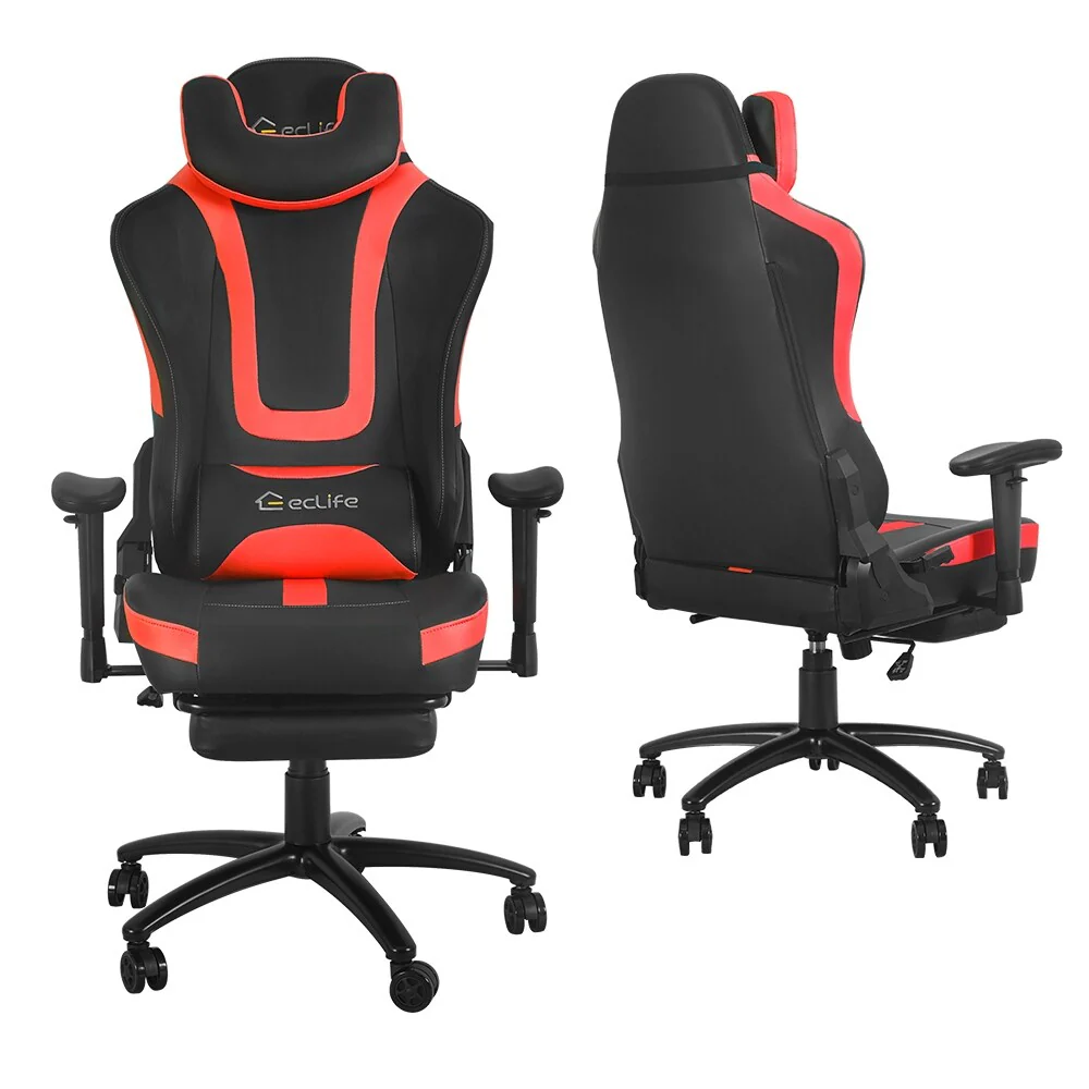 Massage Gaming Chair, Red