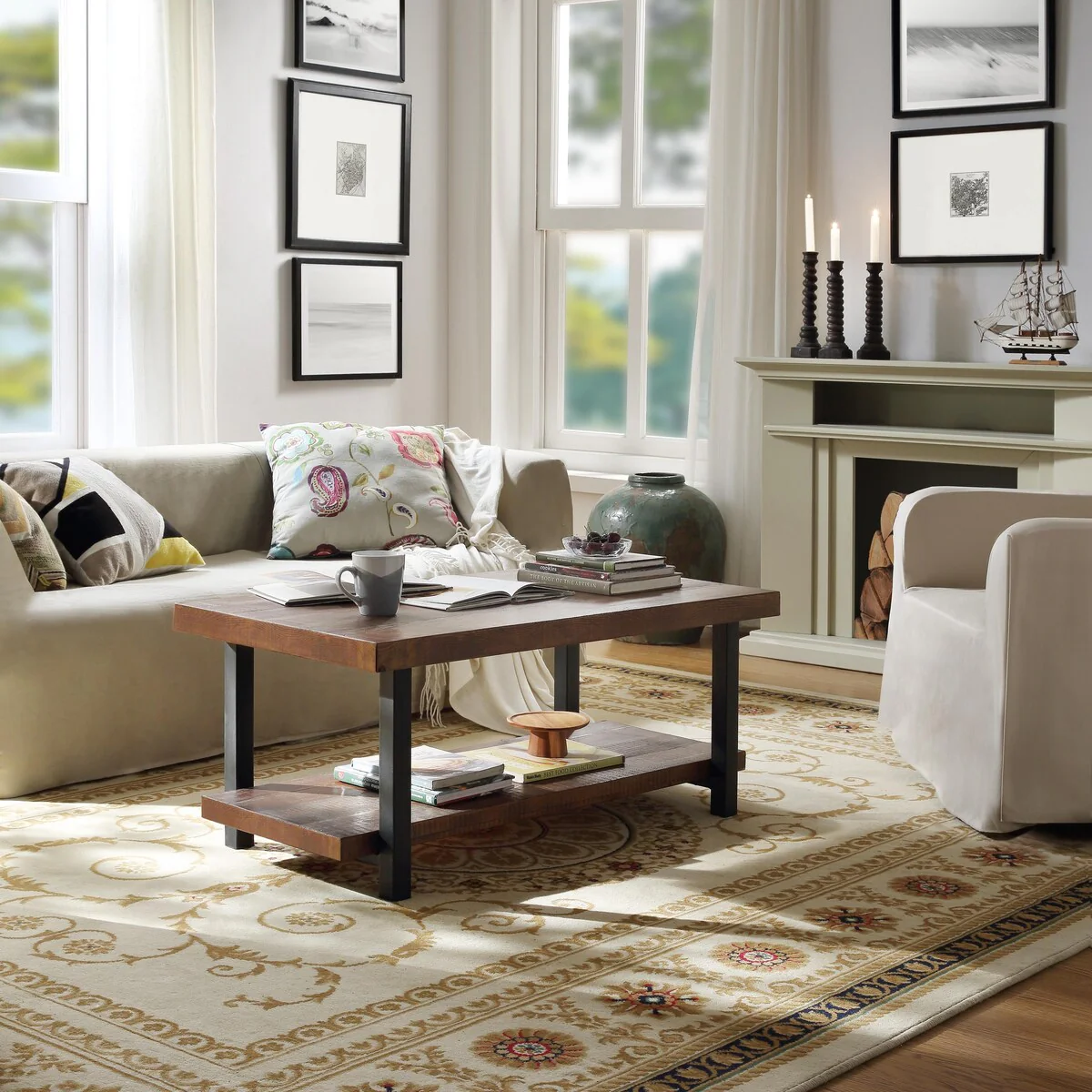 Solid Wood Coffee Table Sofa Table