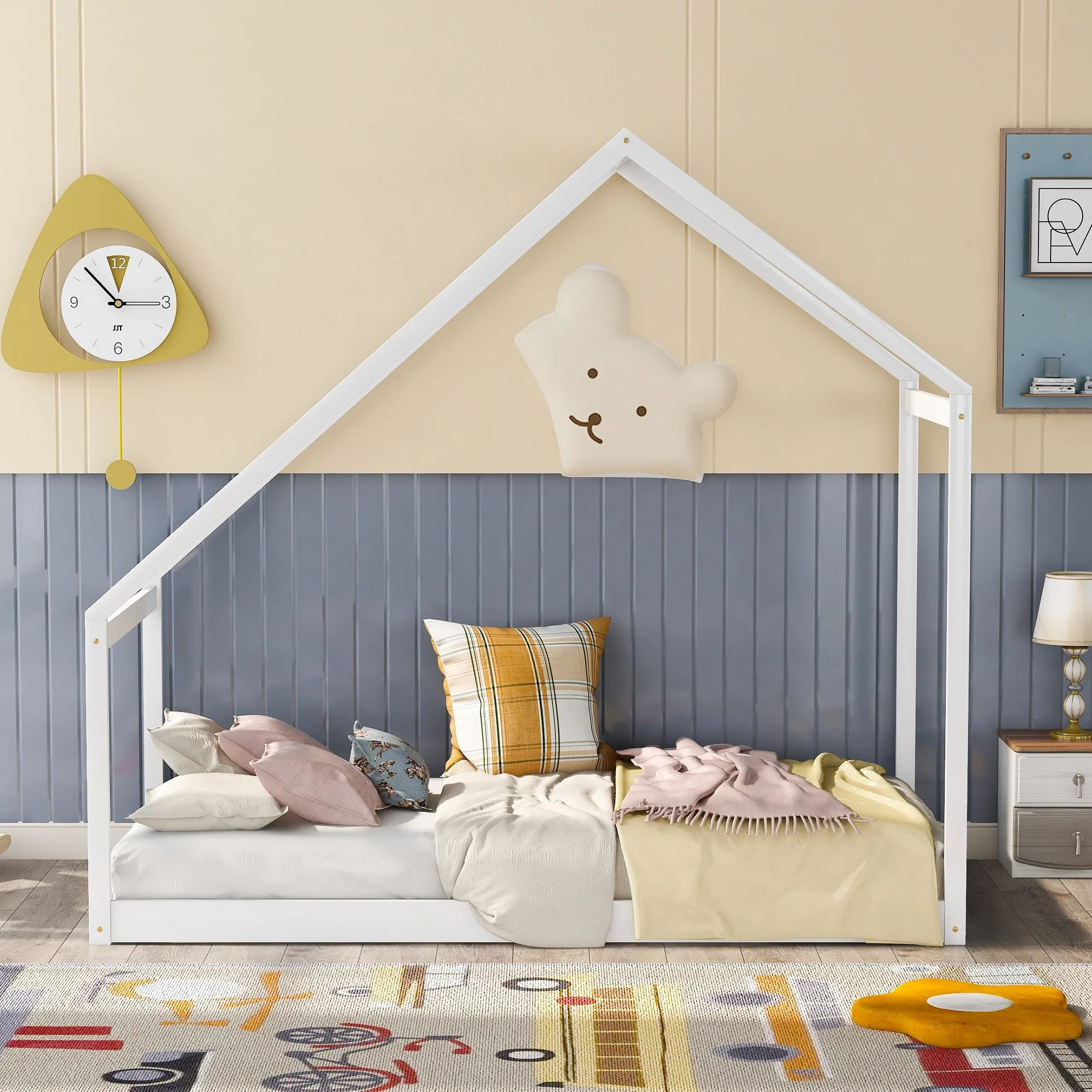 Wooden House Bed