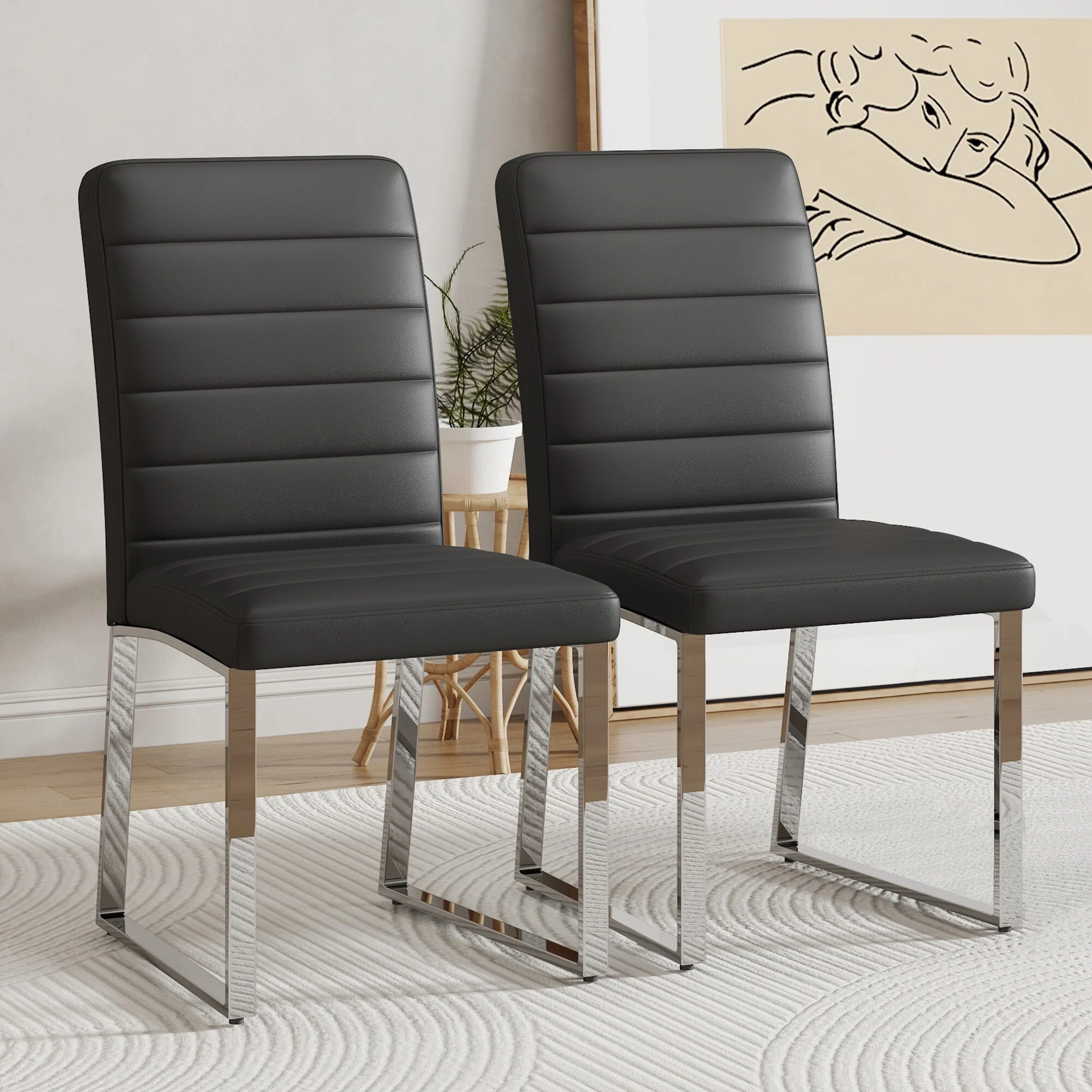 Set Of 2 Dining Chairs