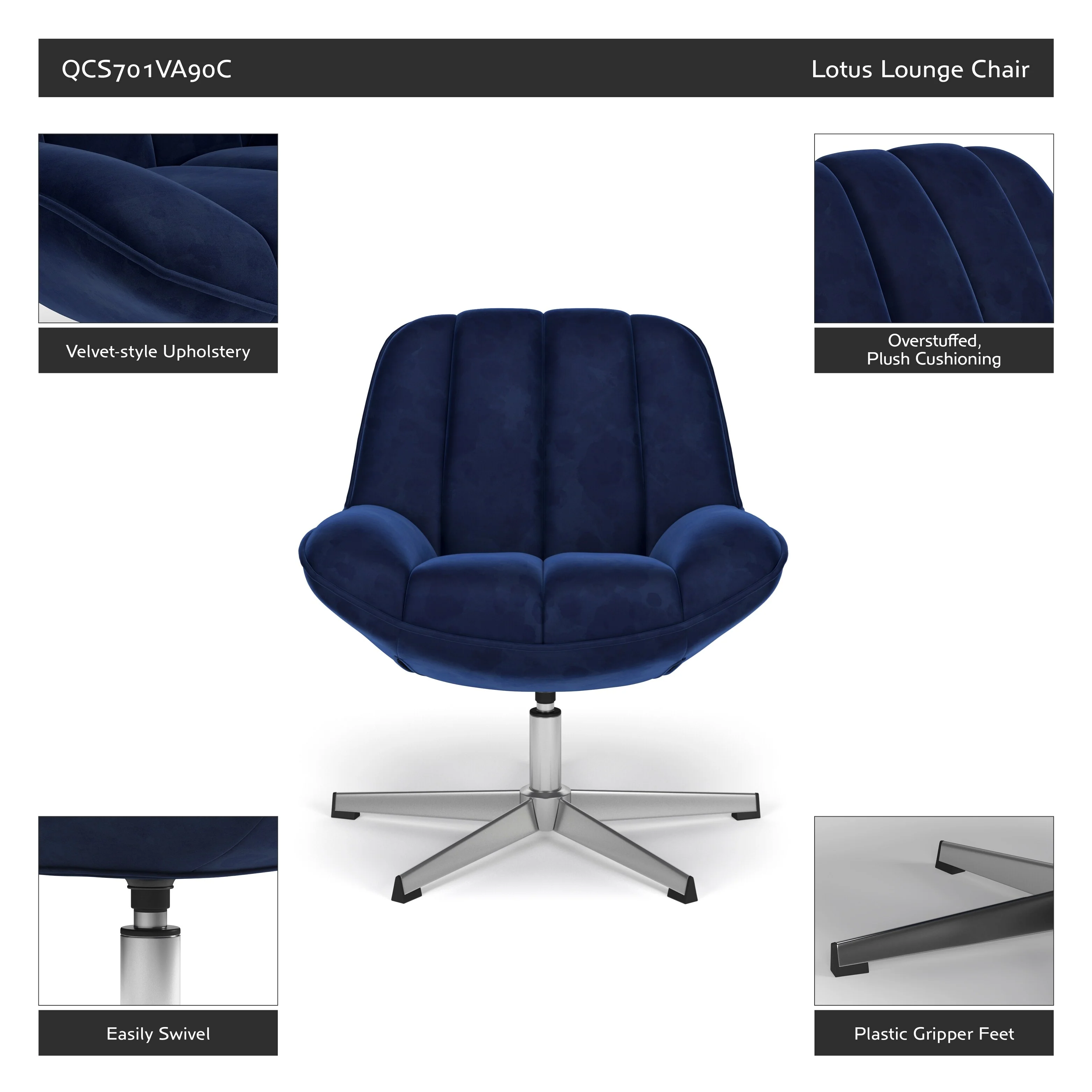 Quarters & Craft Lotus Accent Chair