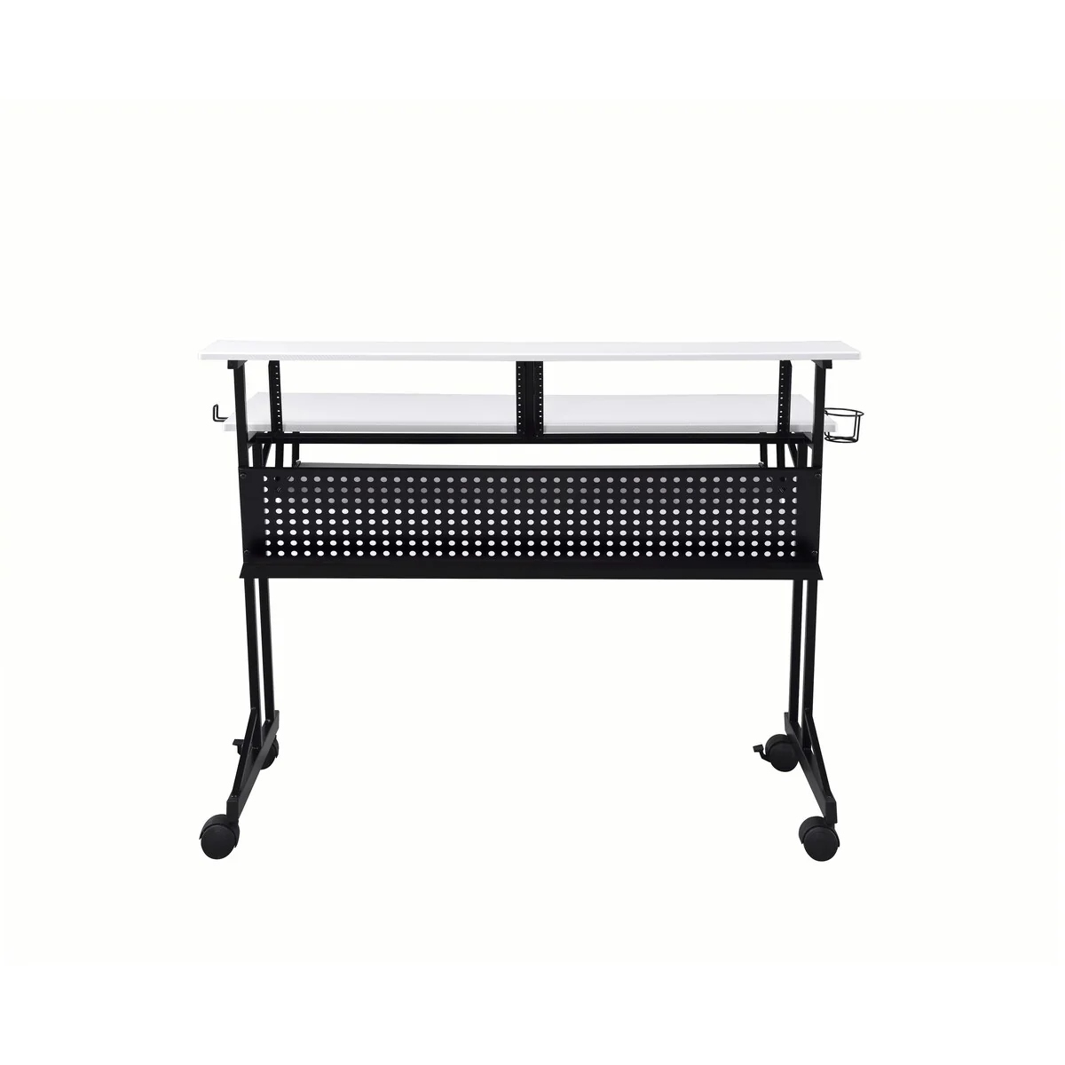 Computer Desk, White & Black