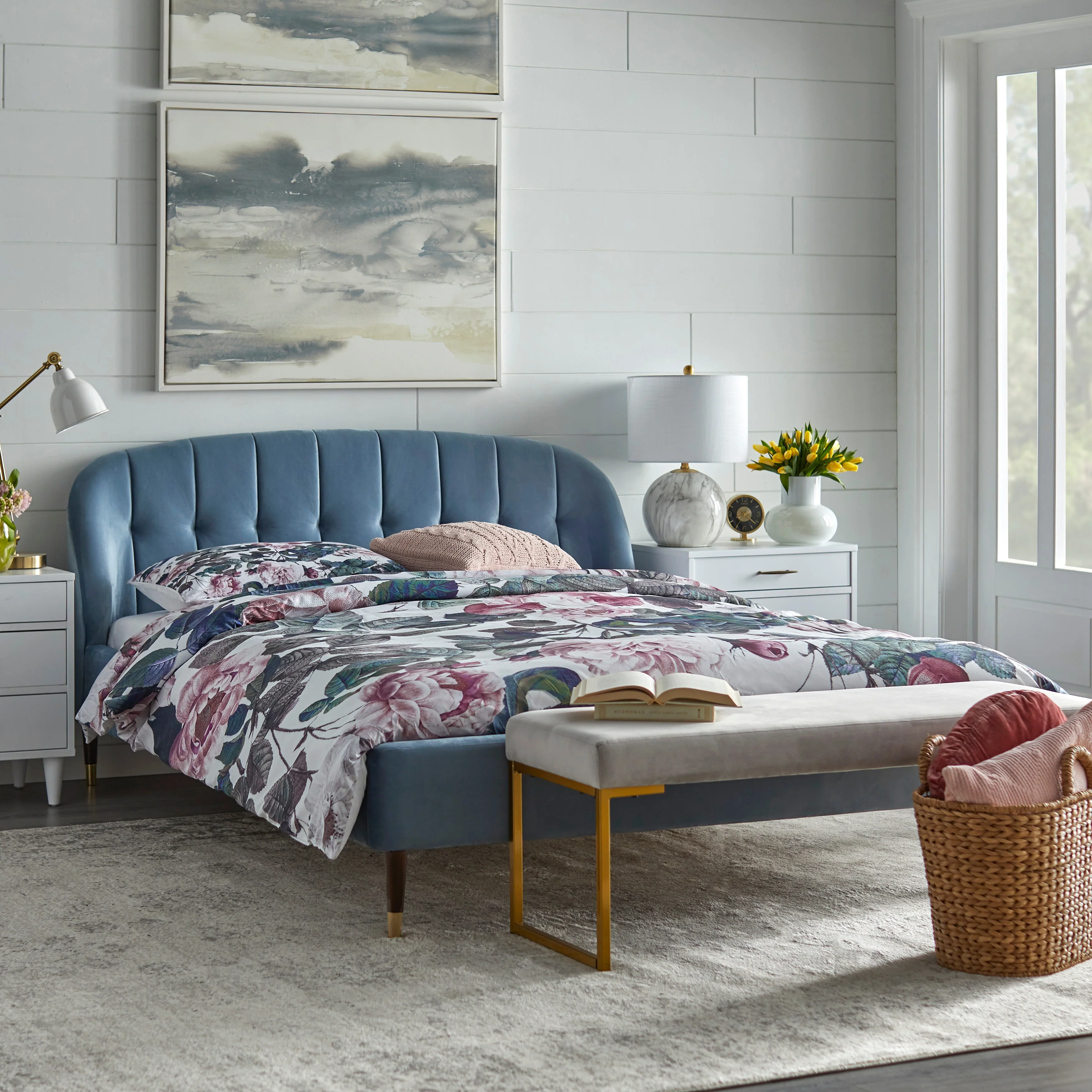 Lifestorey Palm Queen Platform Bed
