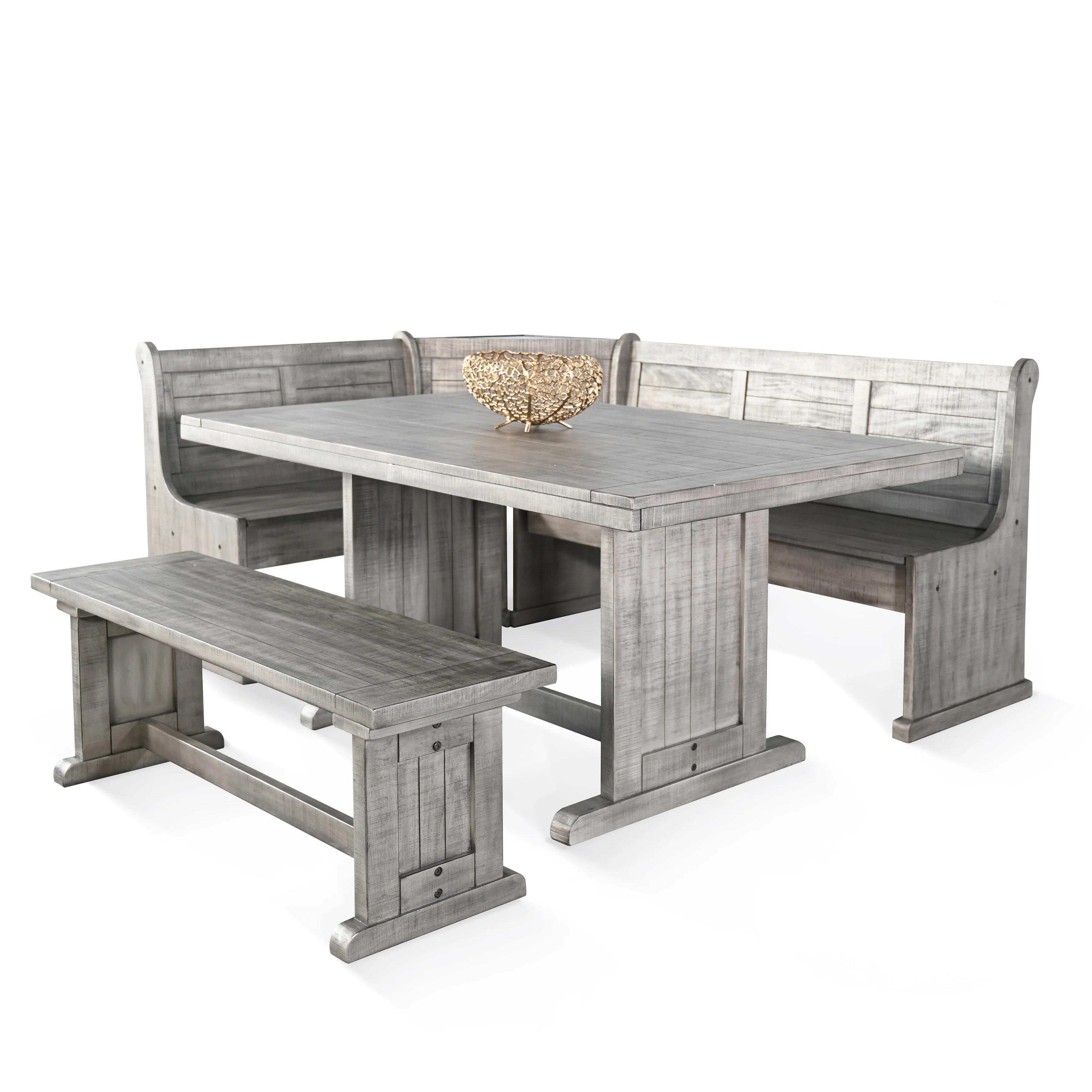 Sunny Designs Wood Breakfast Nook Dining Set