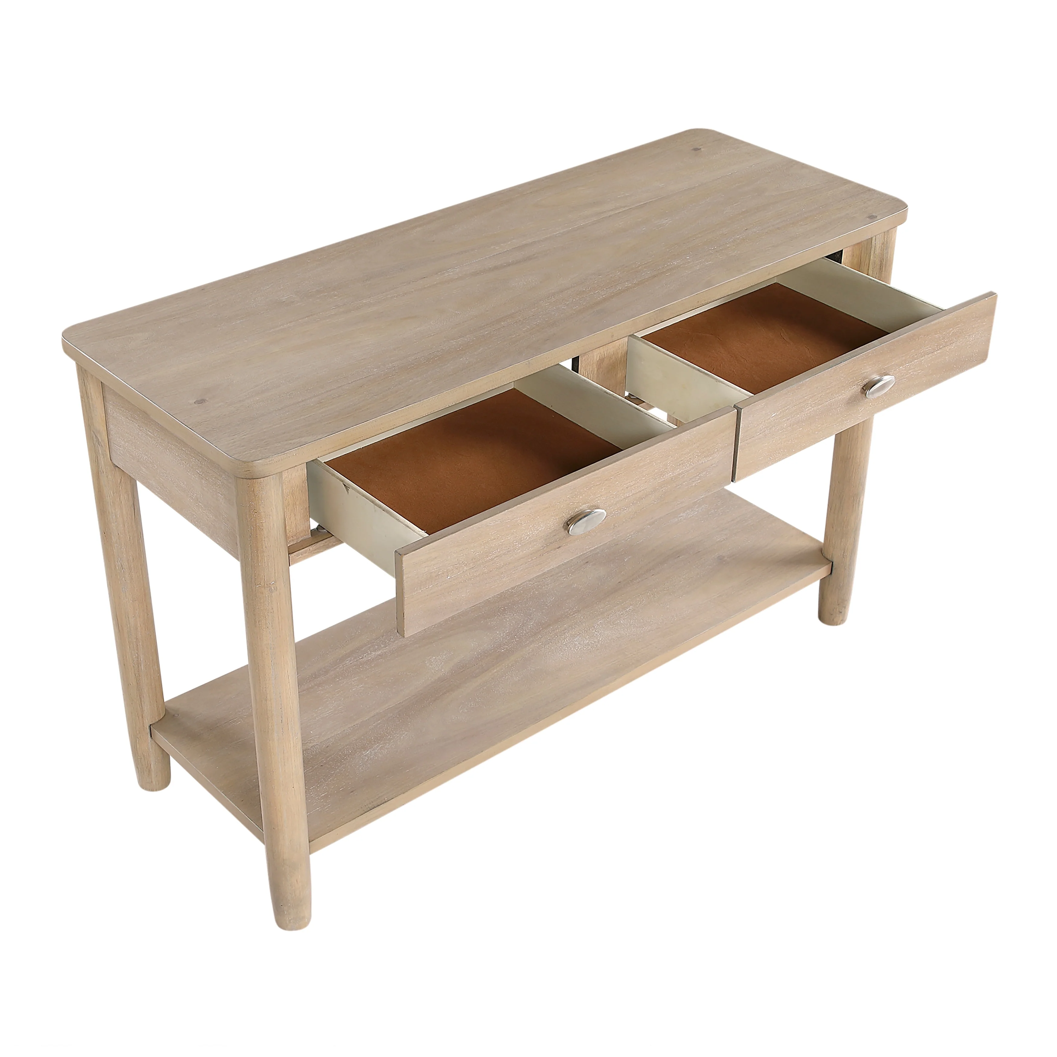 Classic Sofa Table with Two Drawer