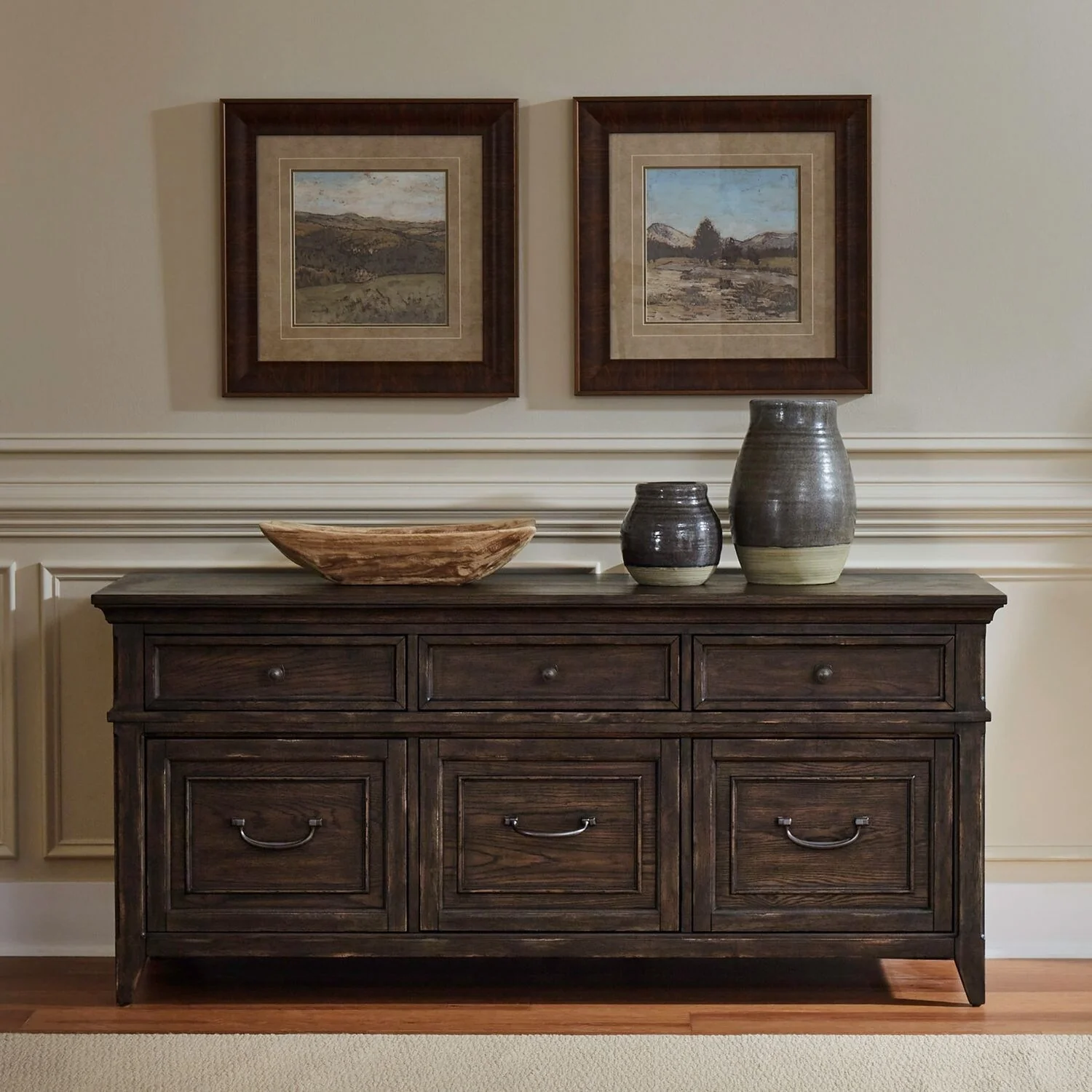 Paradise Valley Saddle Brown Credenza