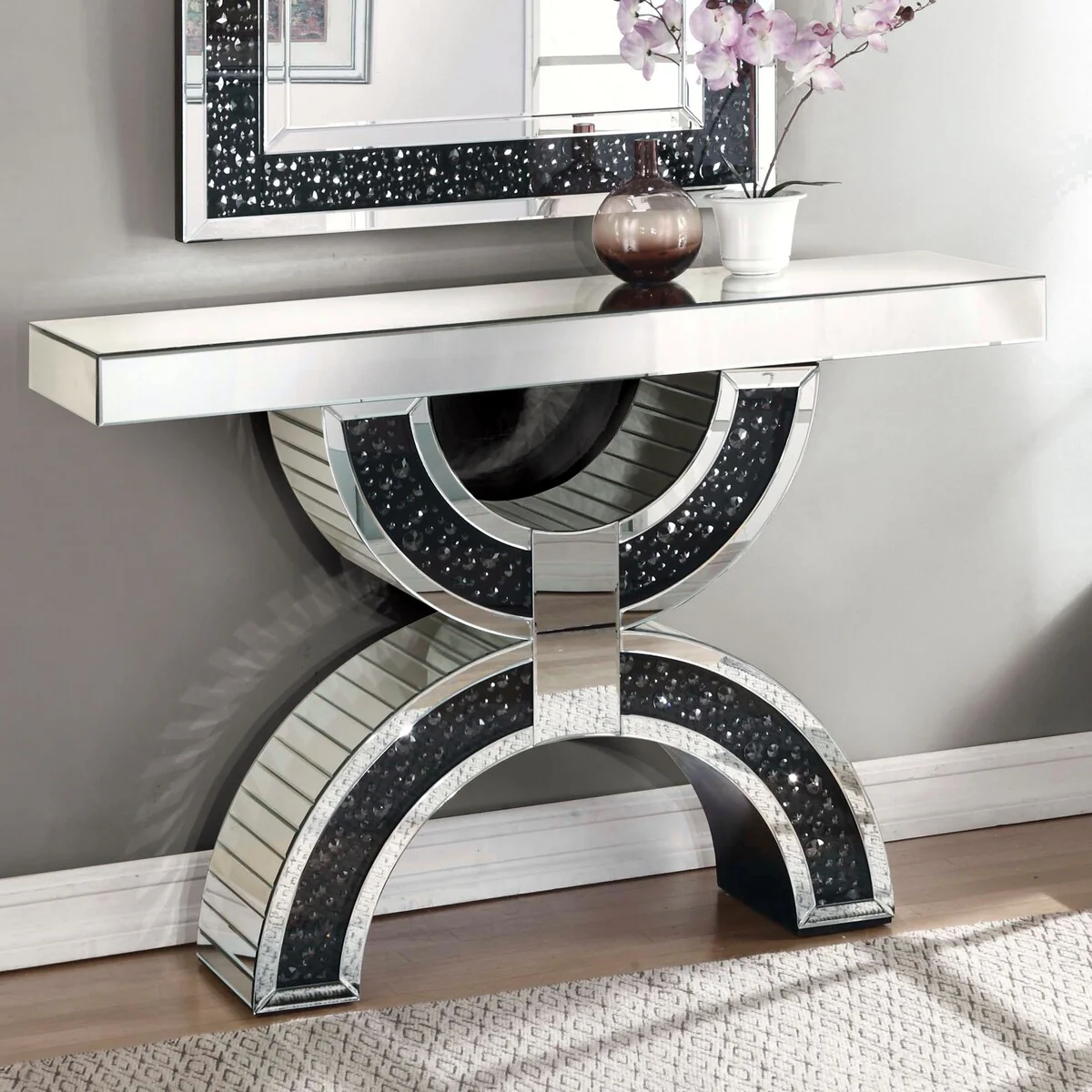 Mcguire Geometric Base Console Table