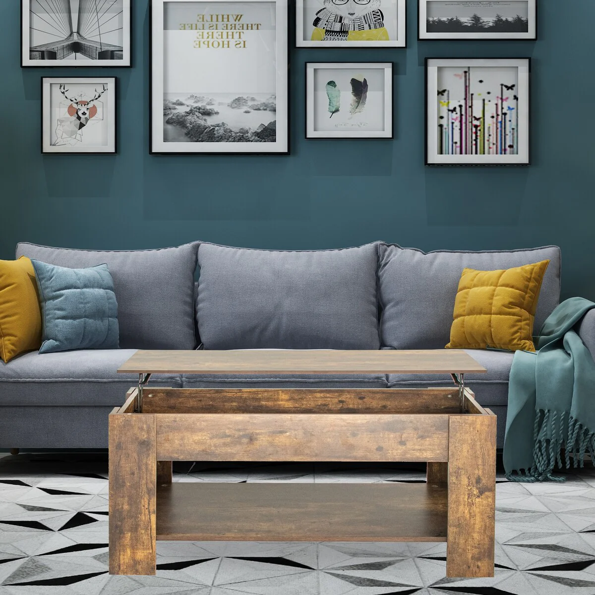Coffee Table with Hidden Compartment