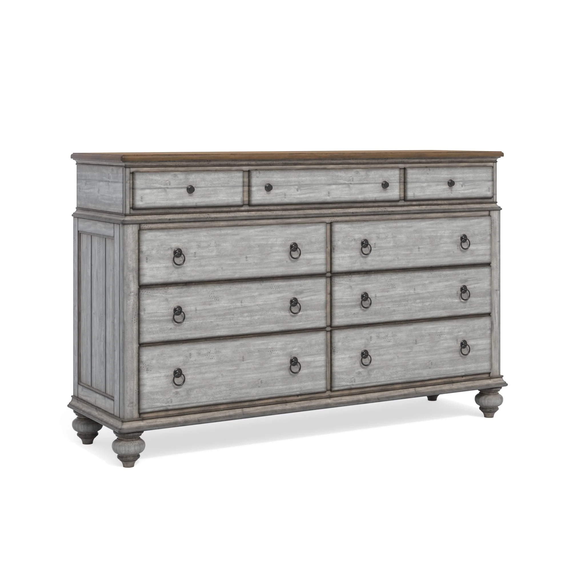 Plymouth Gray Wood Dresser