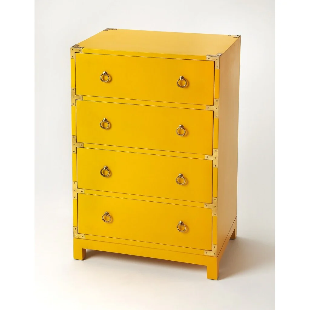 Ardennes Yellow Campaign Accent Chest