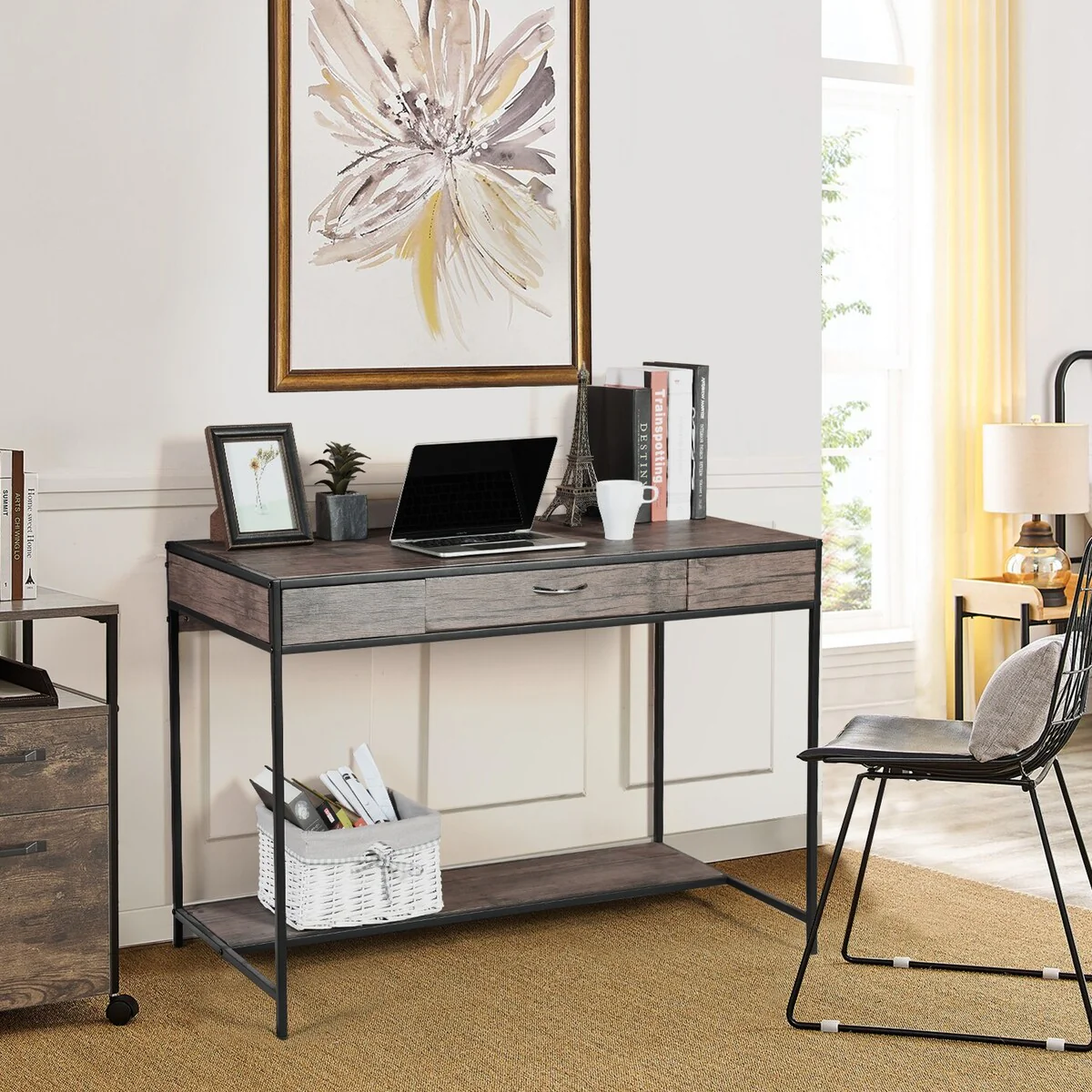 Simple MDF Computer Desk Storage