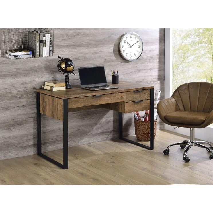 Writing Desk, Weathered Oak Finish