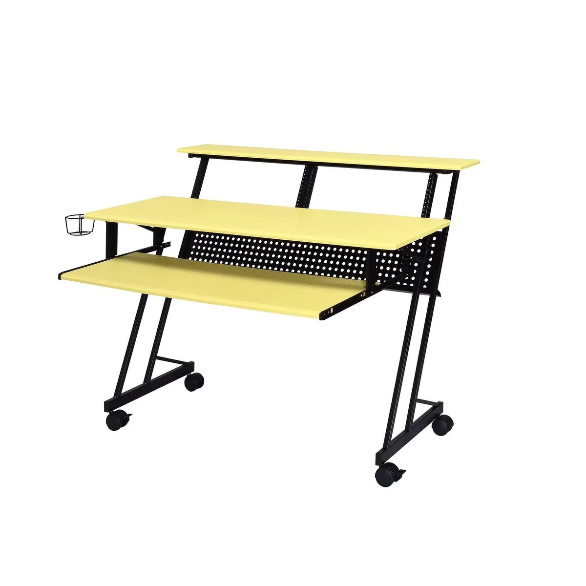 Suitor Computer Desk, Yellow & Black