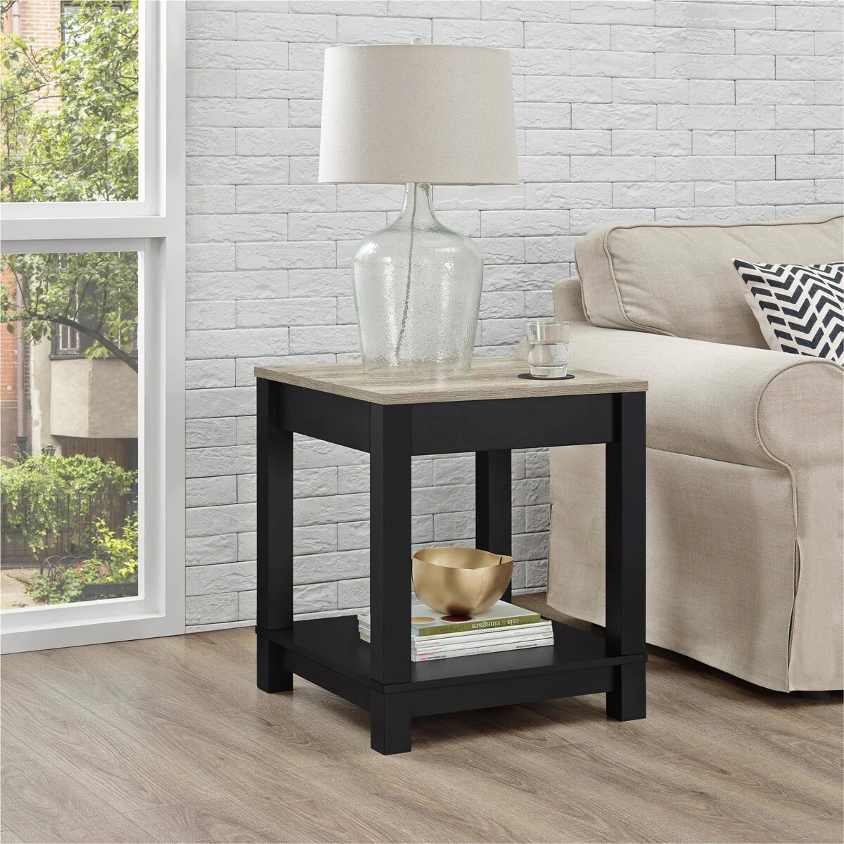 Langley Bay End Table, Black