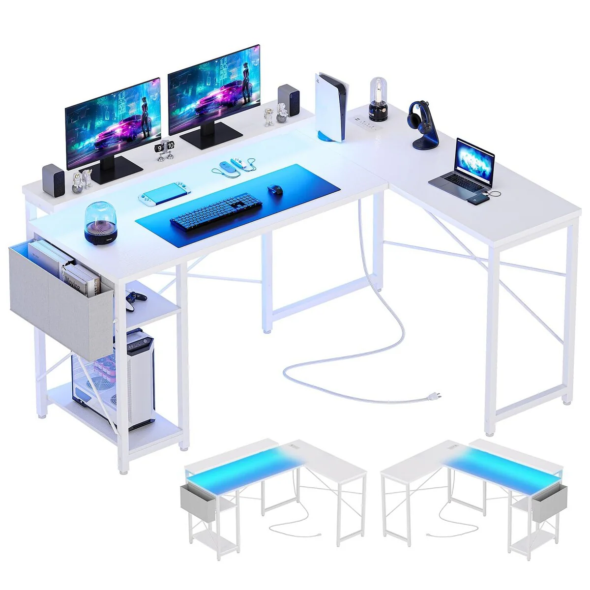 L Shaped Gaming Computer Desk