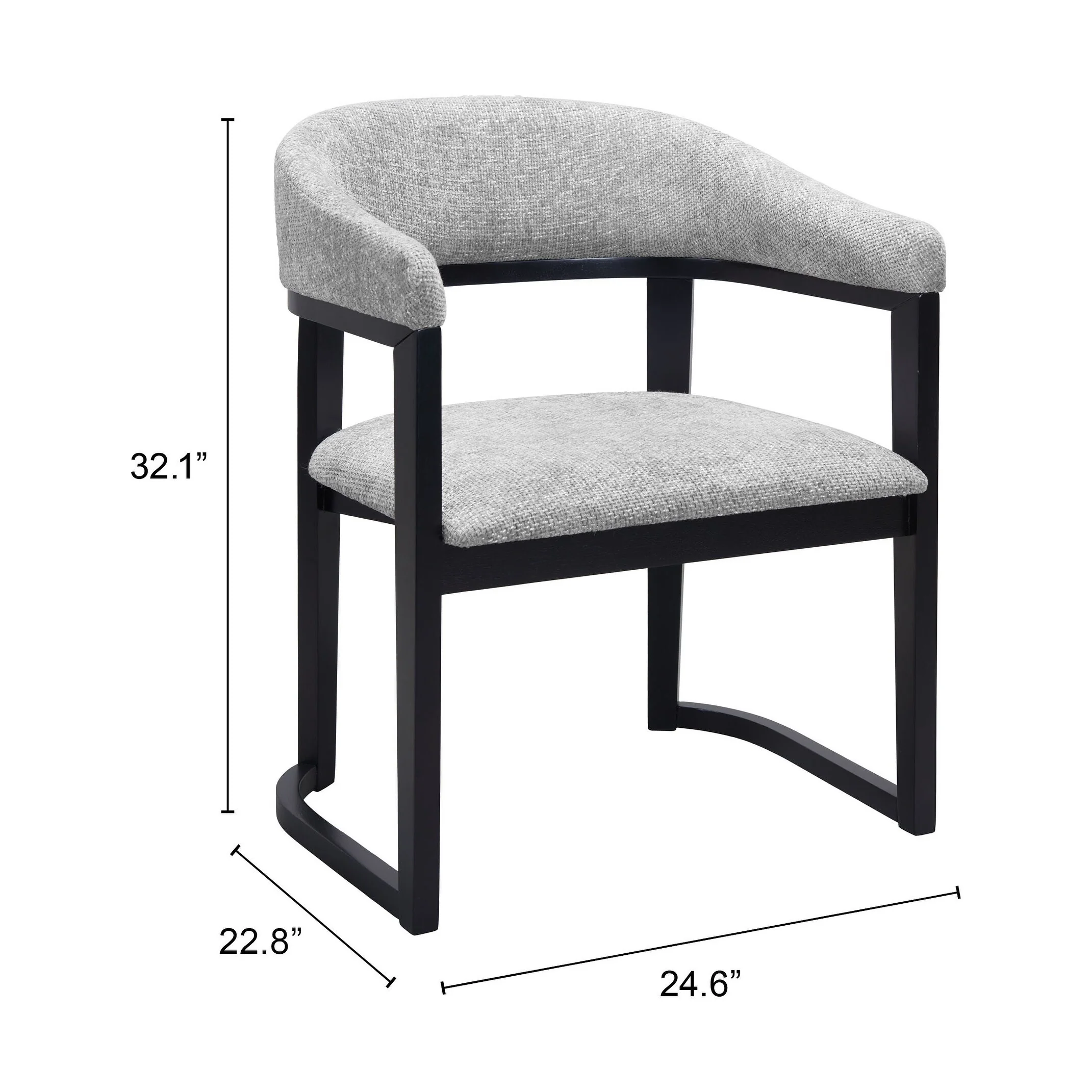 Anasa Dining Chair Gray