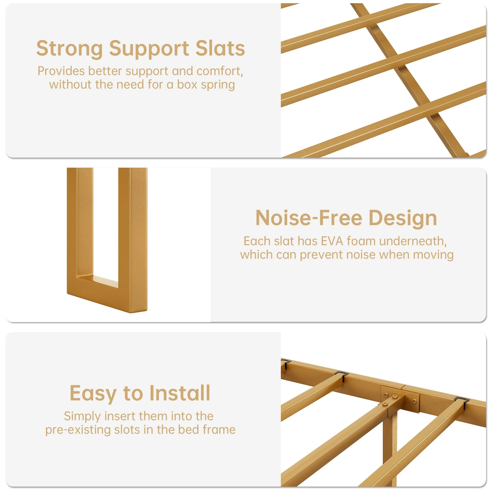 King Size Bed Frame with RGB LED