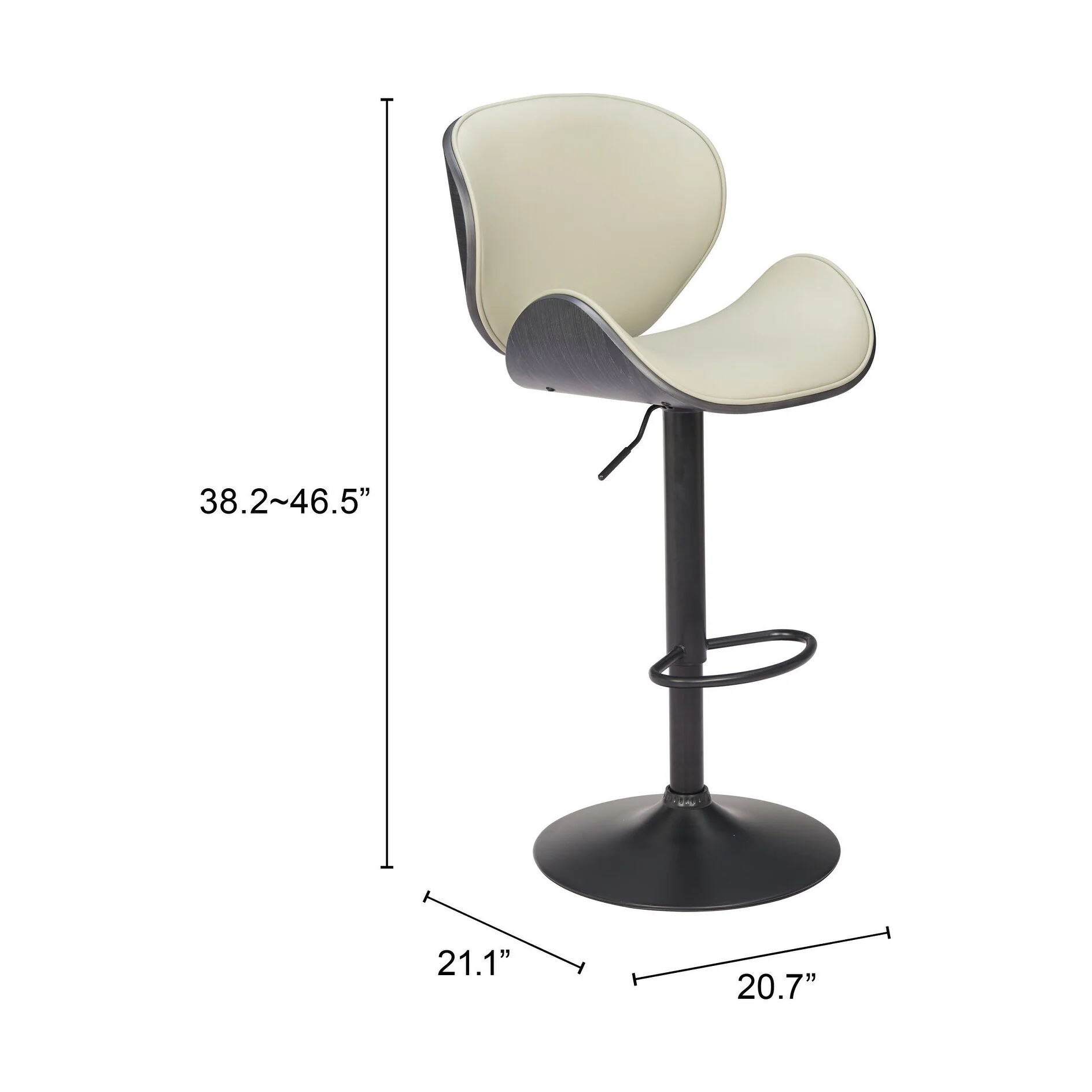 Meyane Barstool Gray