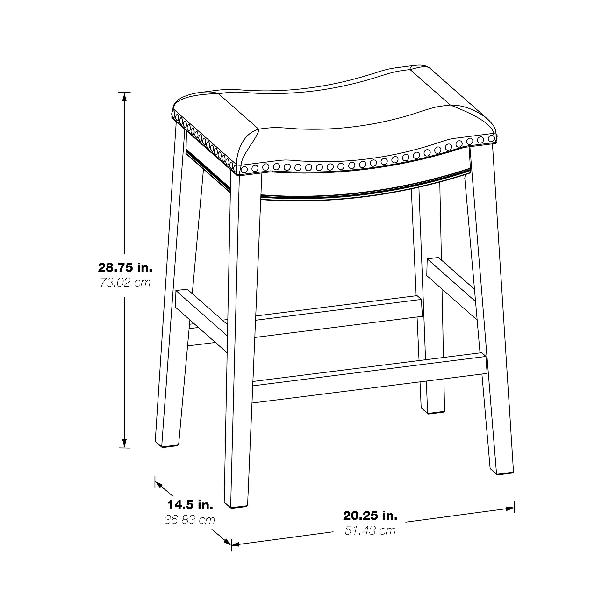 Saddle Stool 30