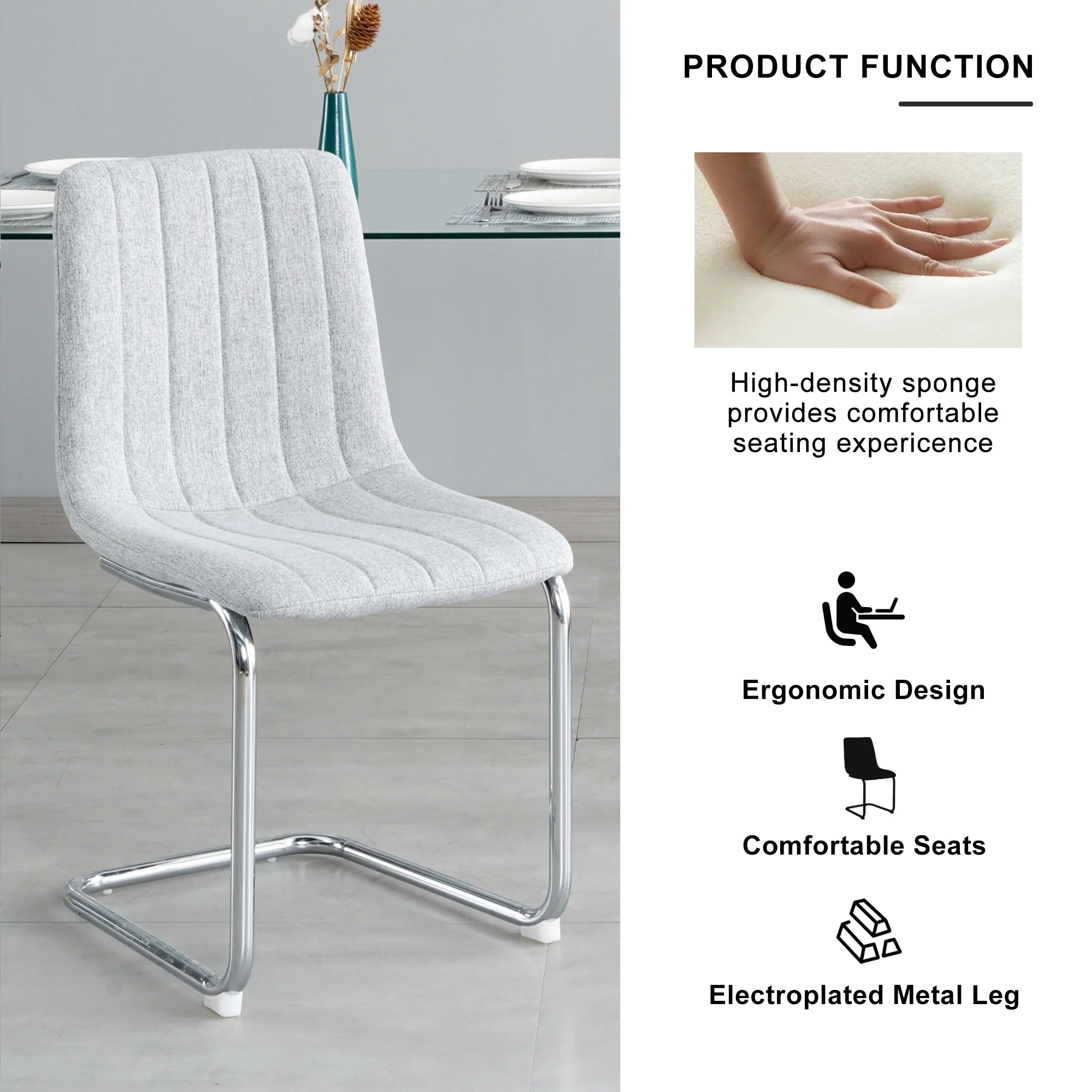 Modern Simple Light Dining Chair