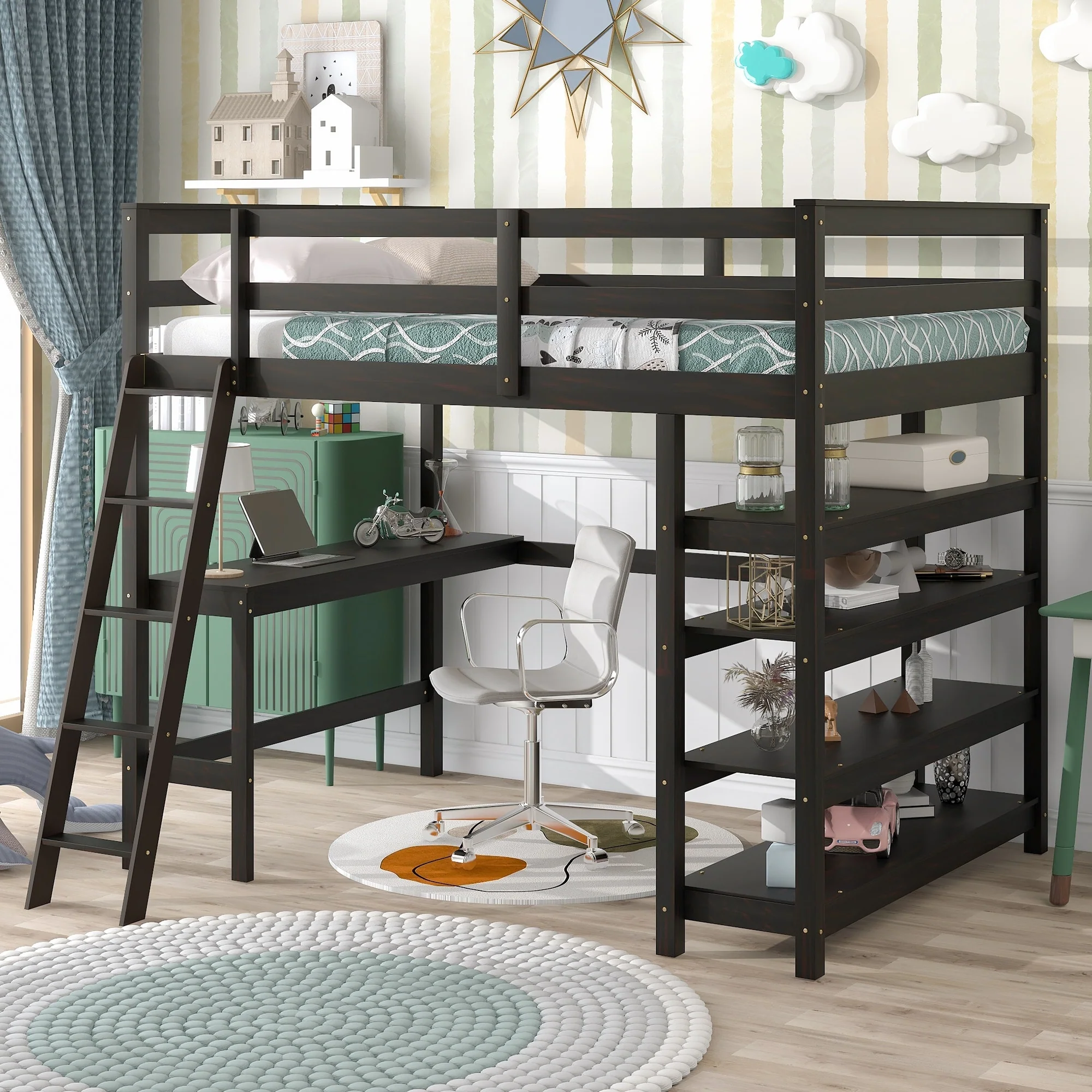 Loft Bed with desk