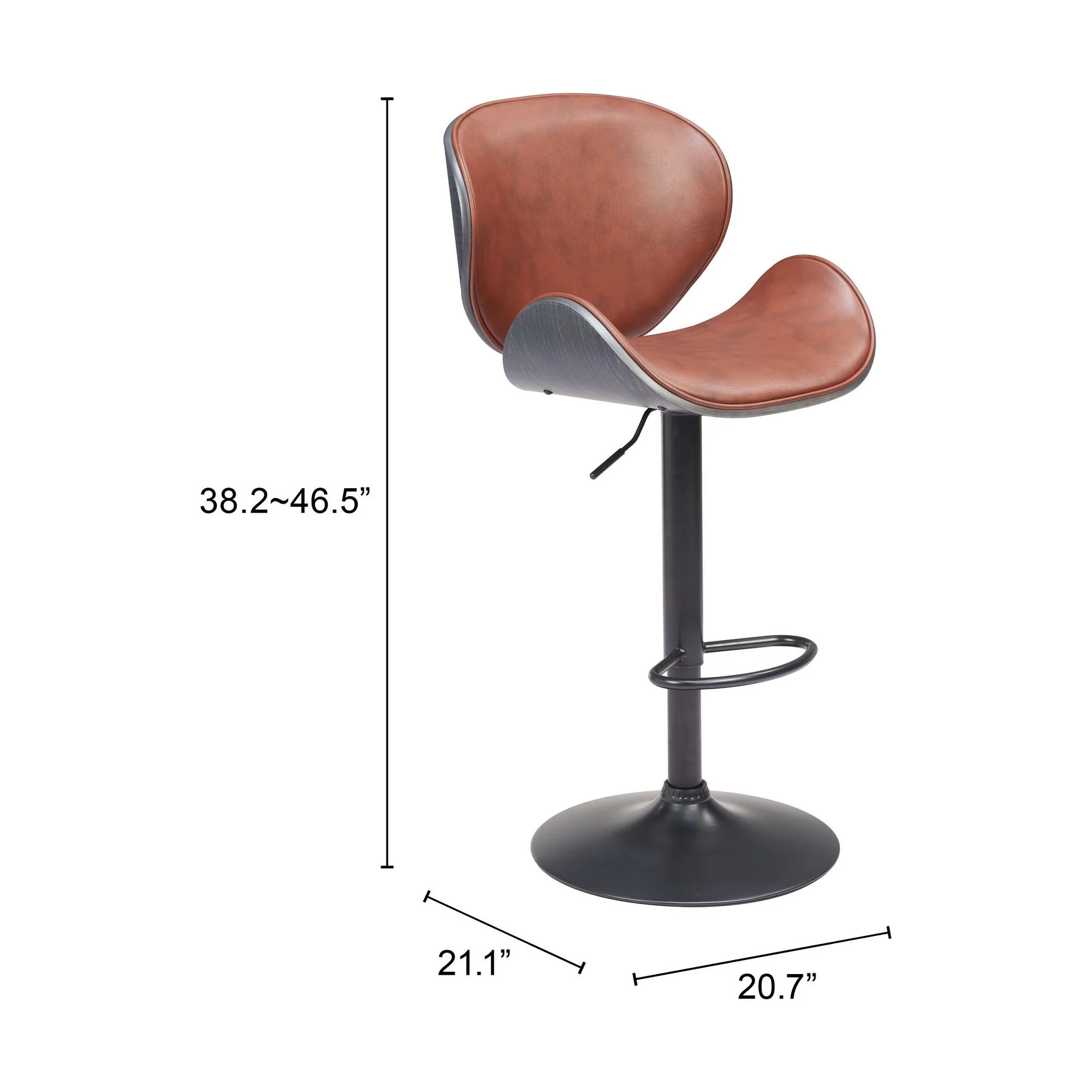 Meyane Barstool Brown