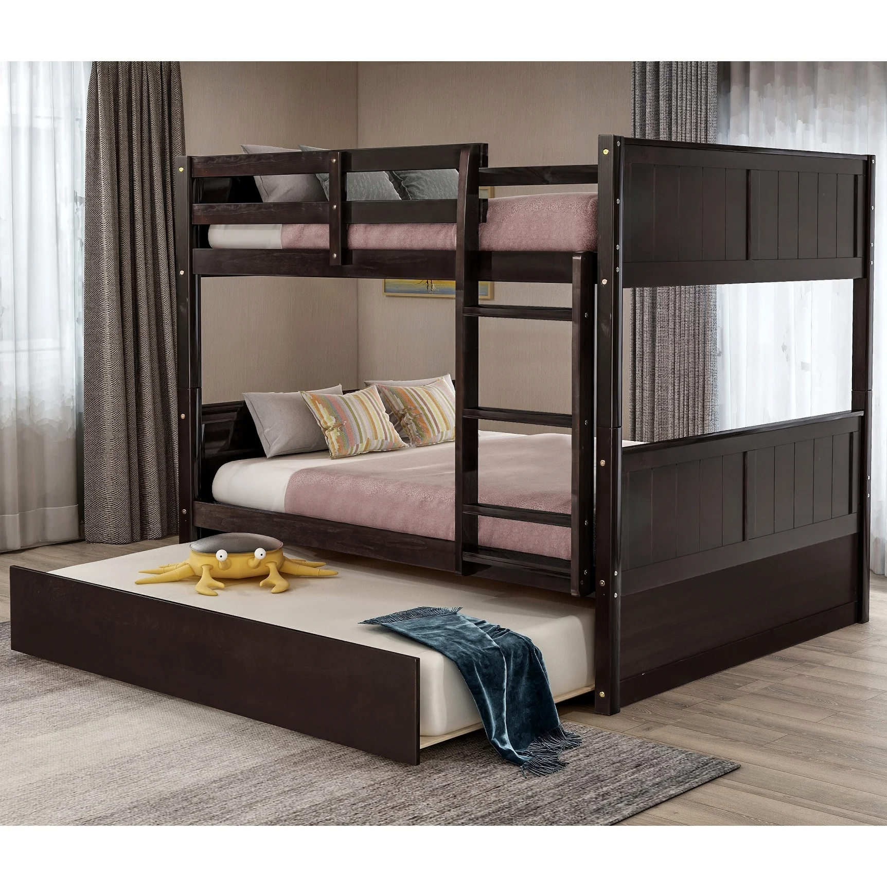 Over Bunk Bed with Trundle
