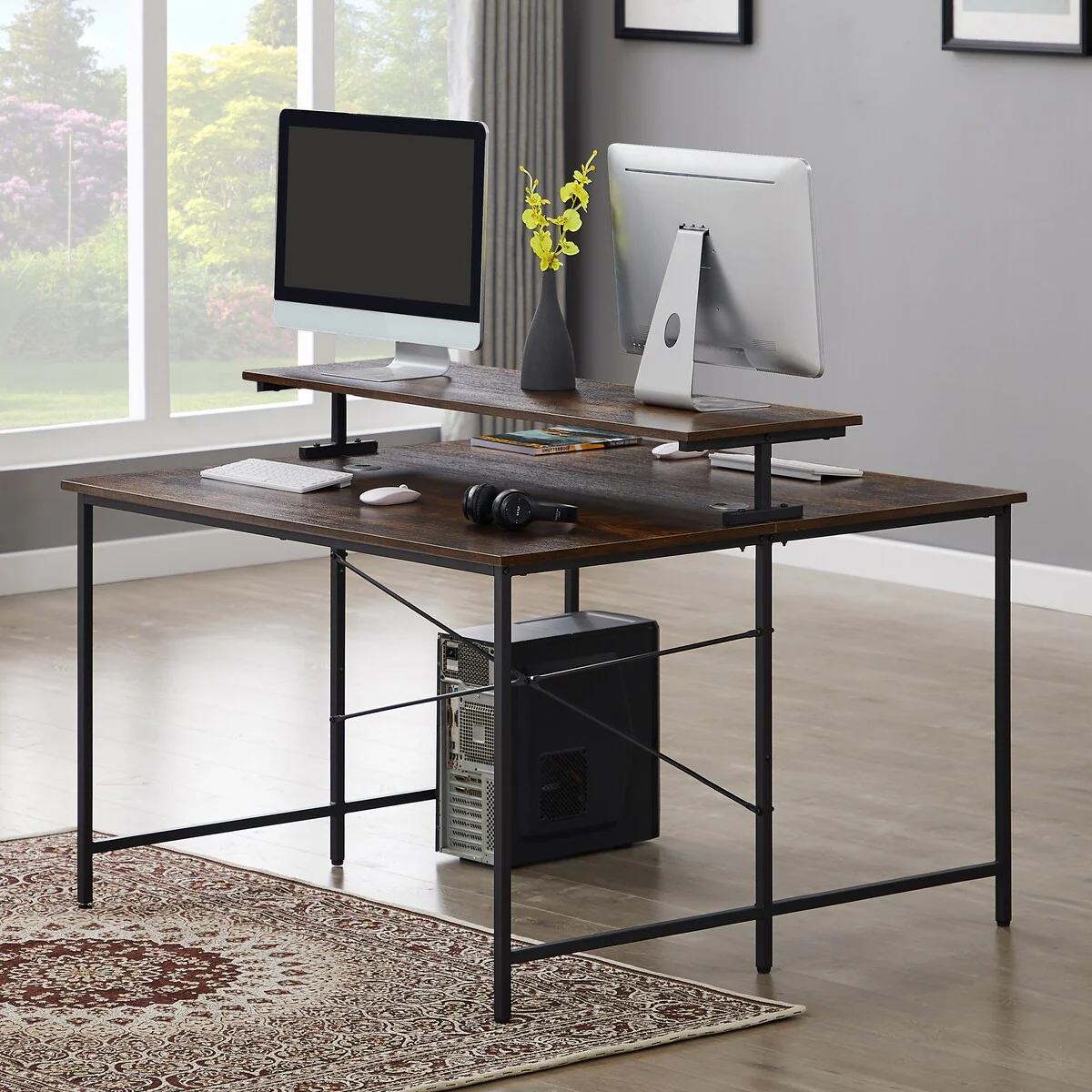 Two Person Home Office Computer Desk