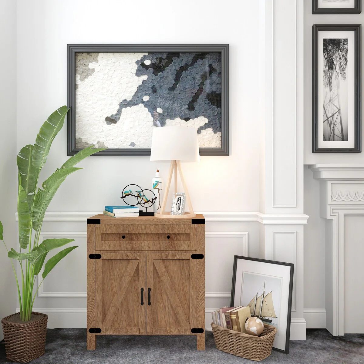Rustic Console Table for Entryway