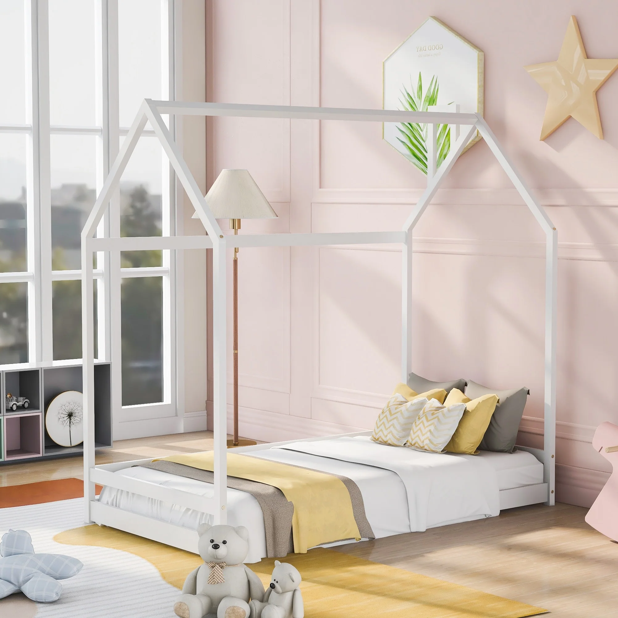 House Bed Wood Bed