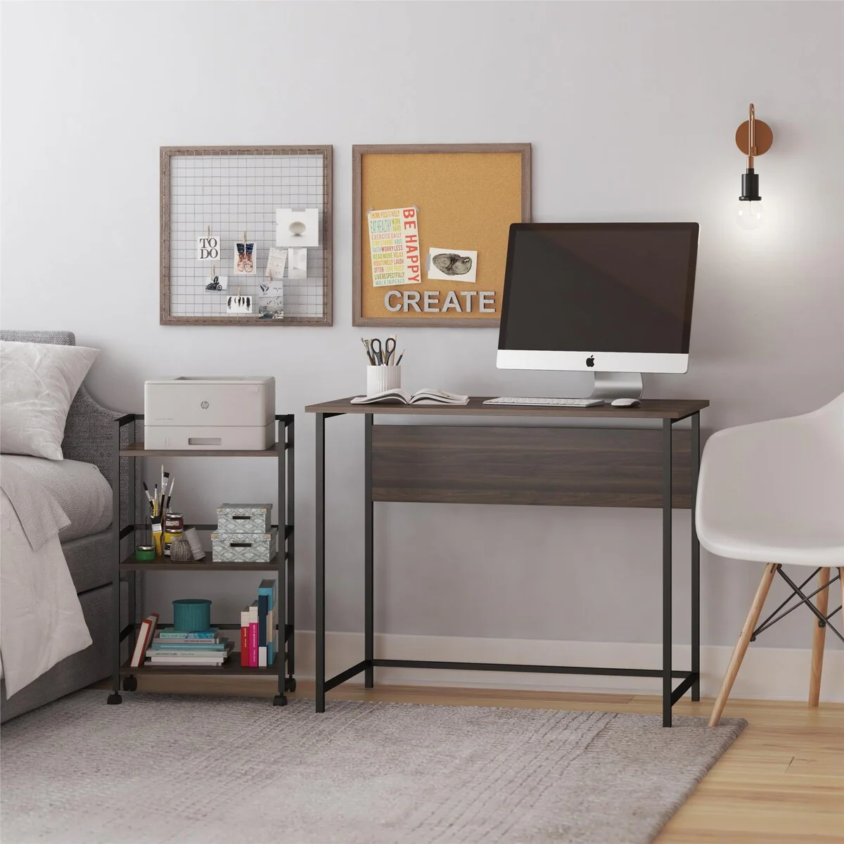 Bryant Desk with Rolling Cart