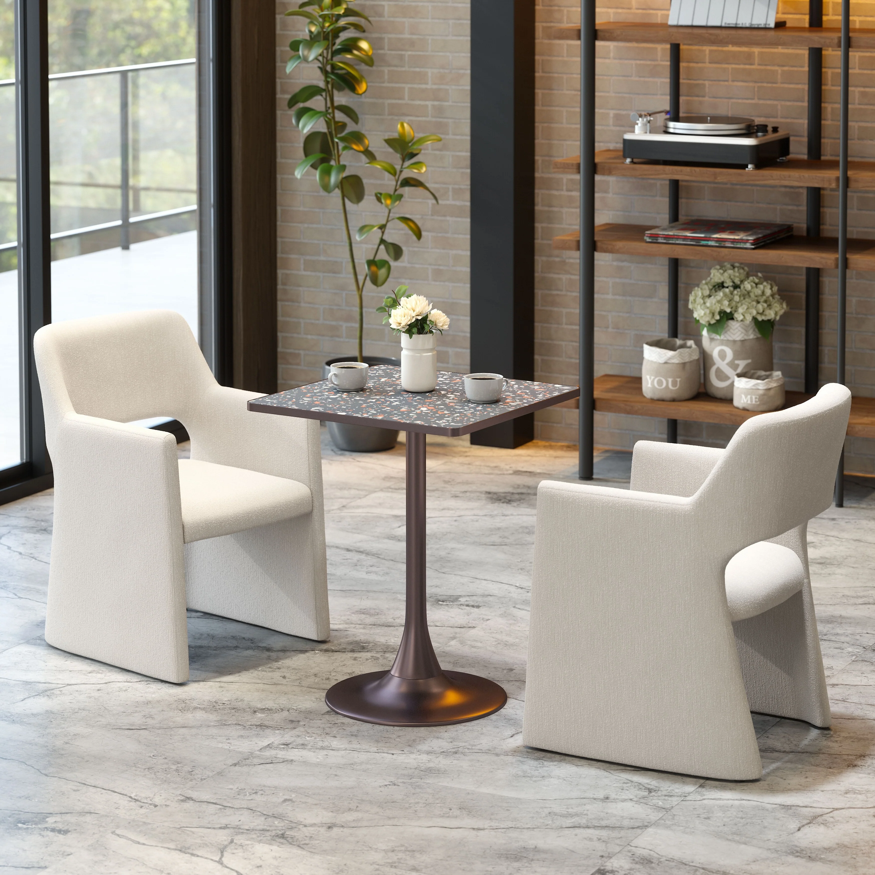 Spot Bistro Table Black & Bronze