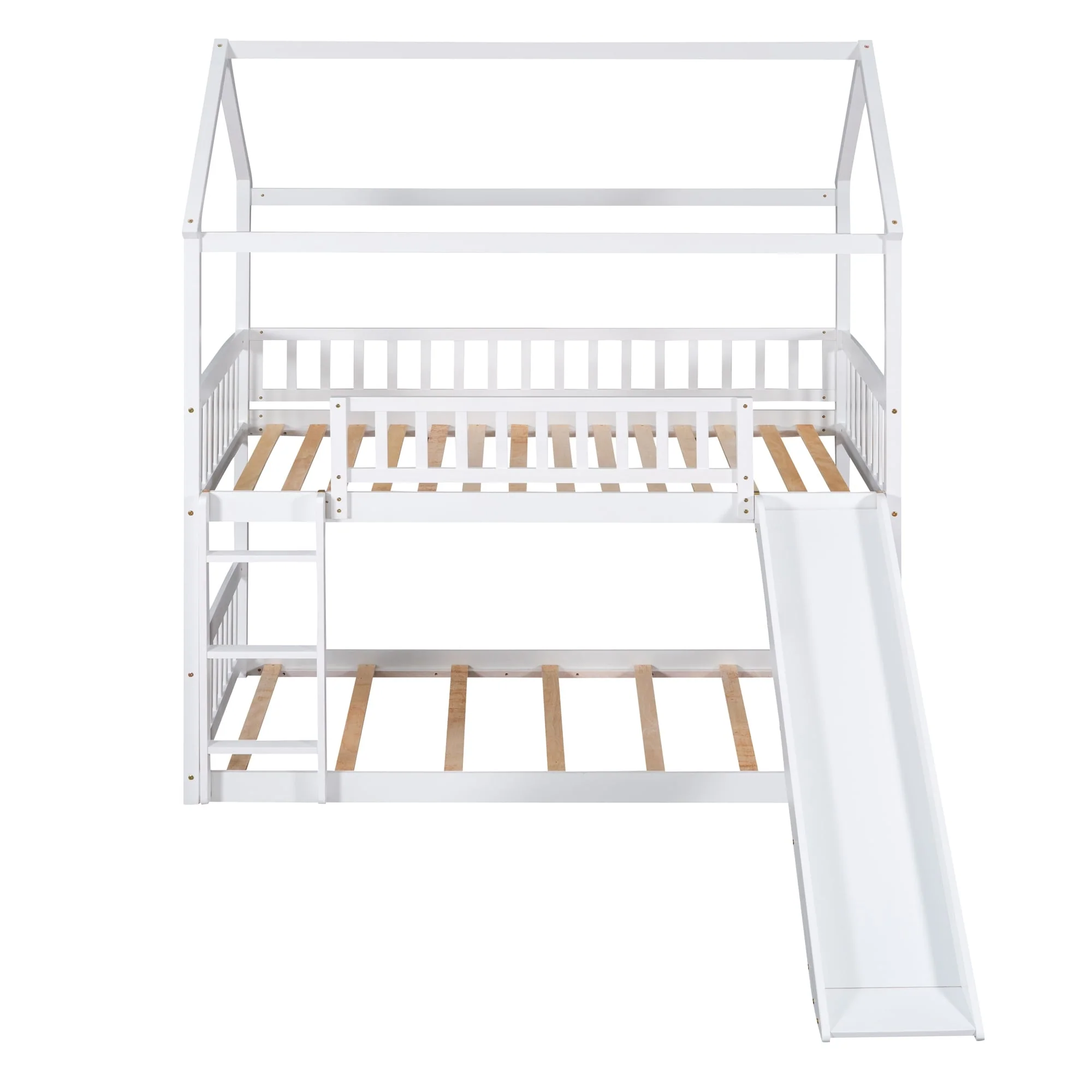 Over Bunk Bed with Slide