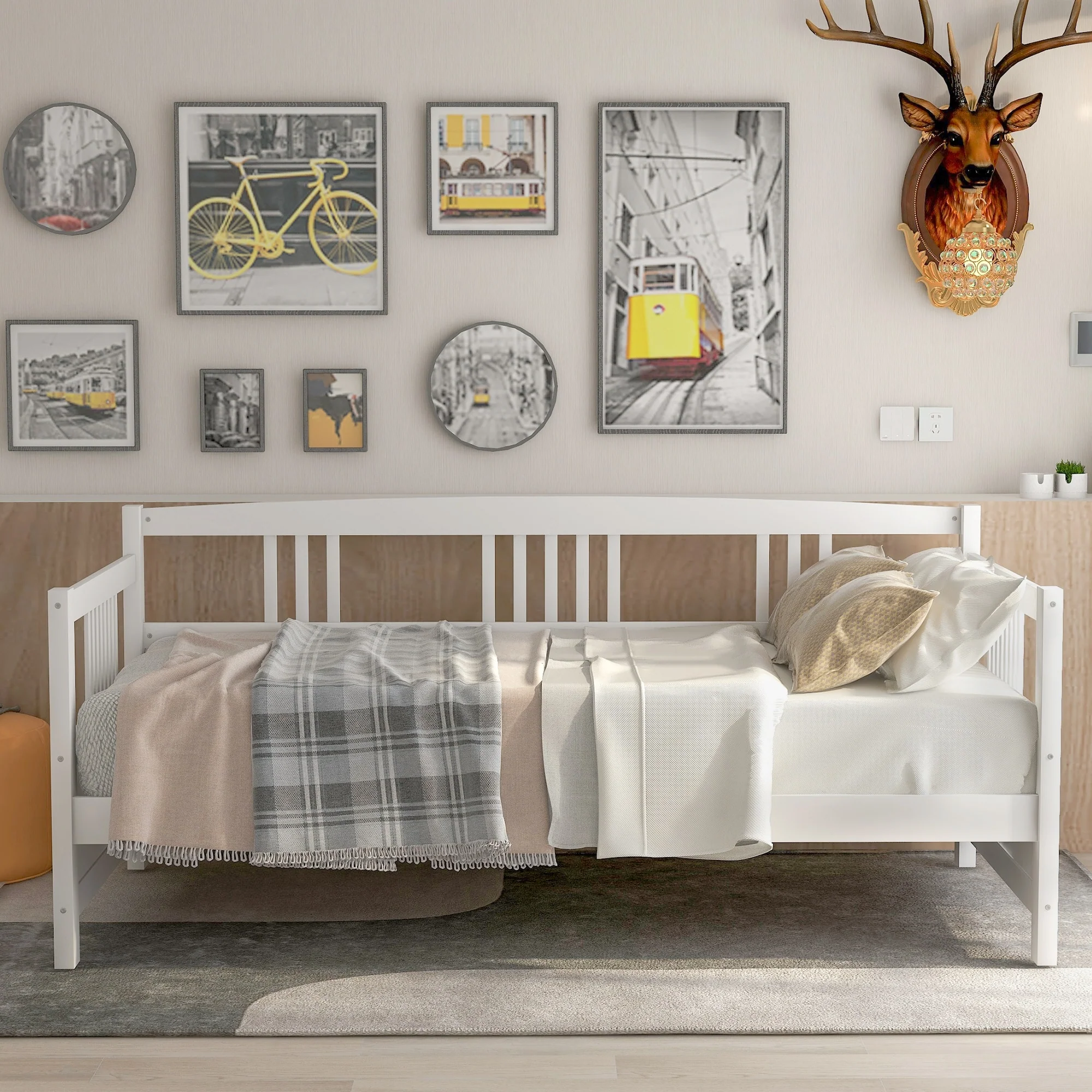 Modern Solid Wood Daybed