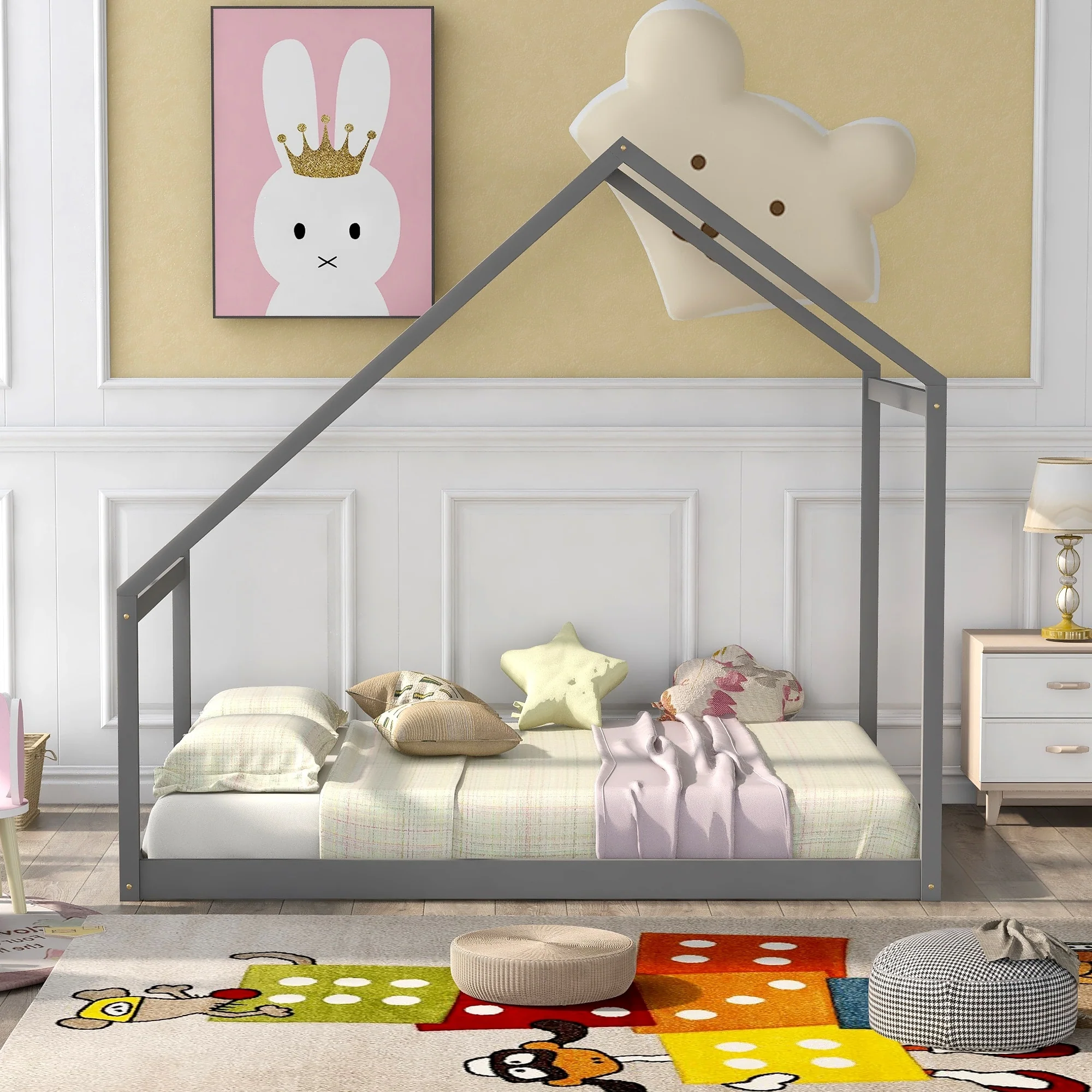Wooden House Bed