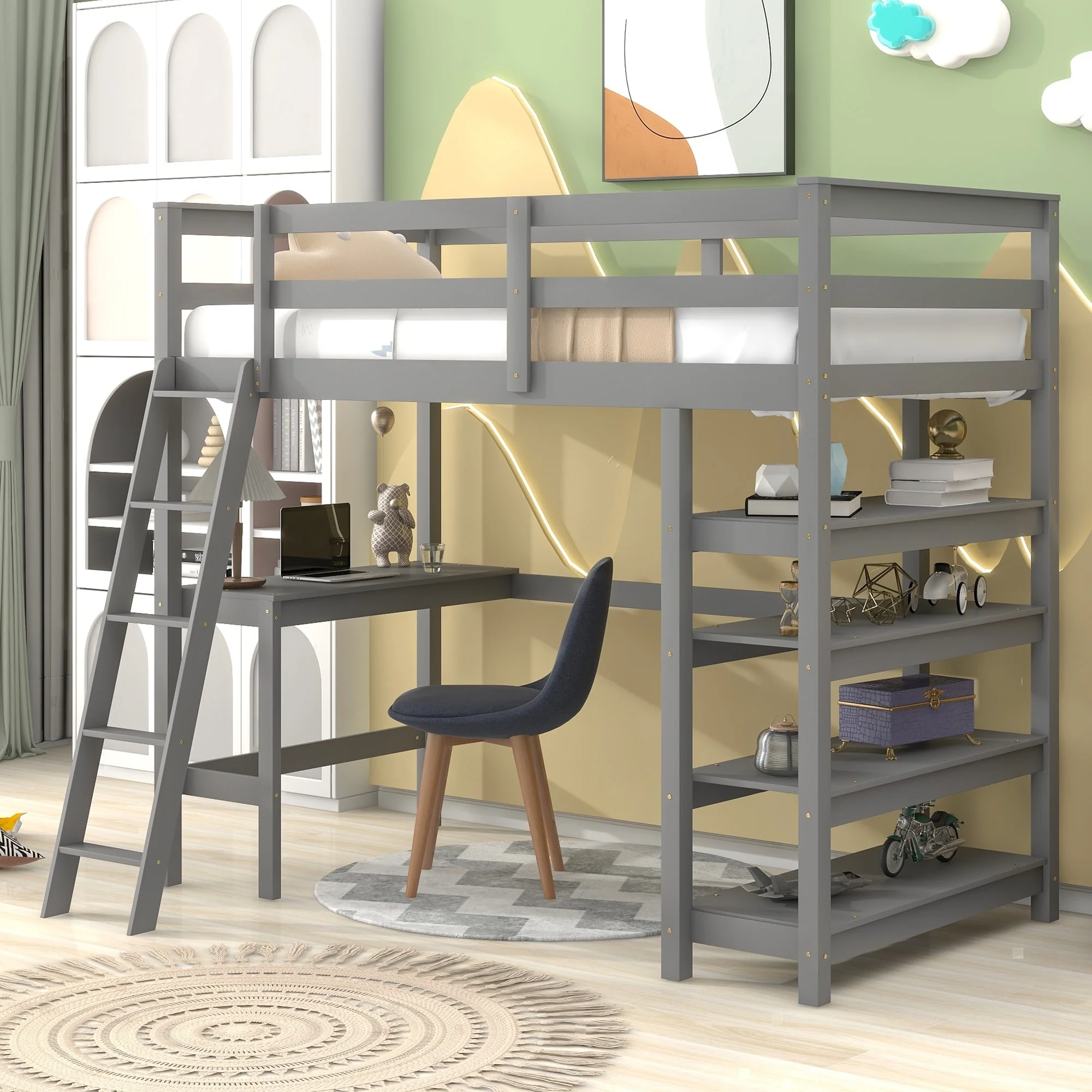 Loft Bed with desk